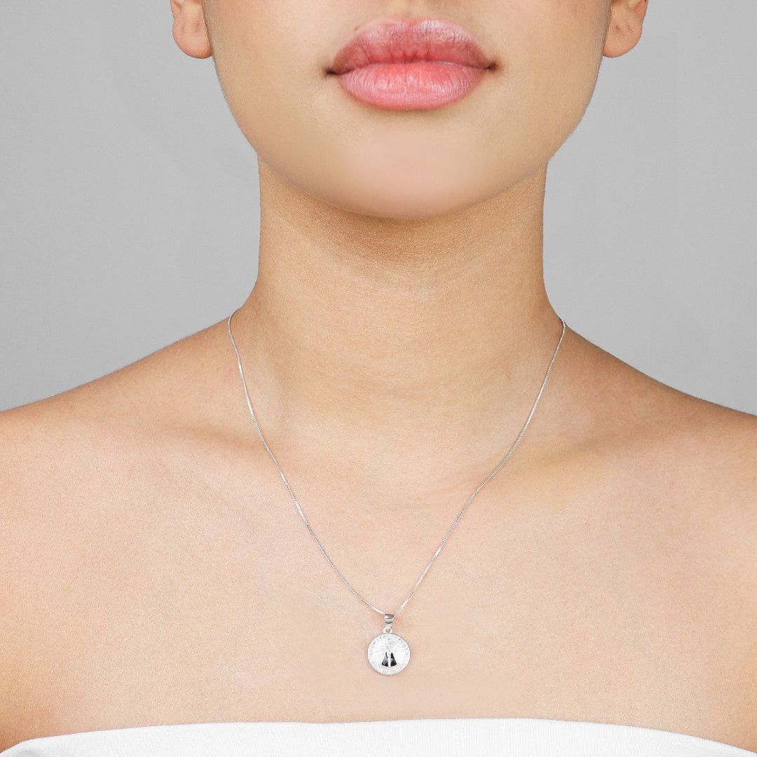 Colar Nossa Senhora Aparecida - Prata 925