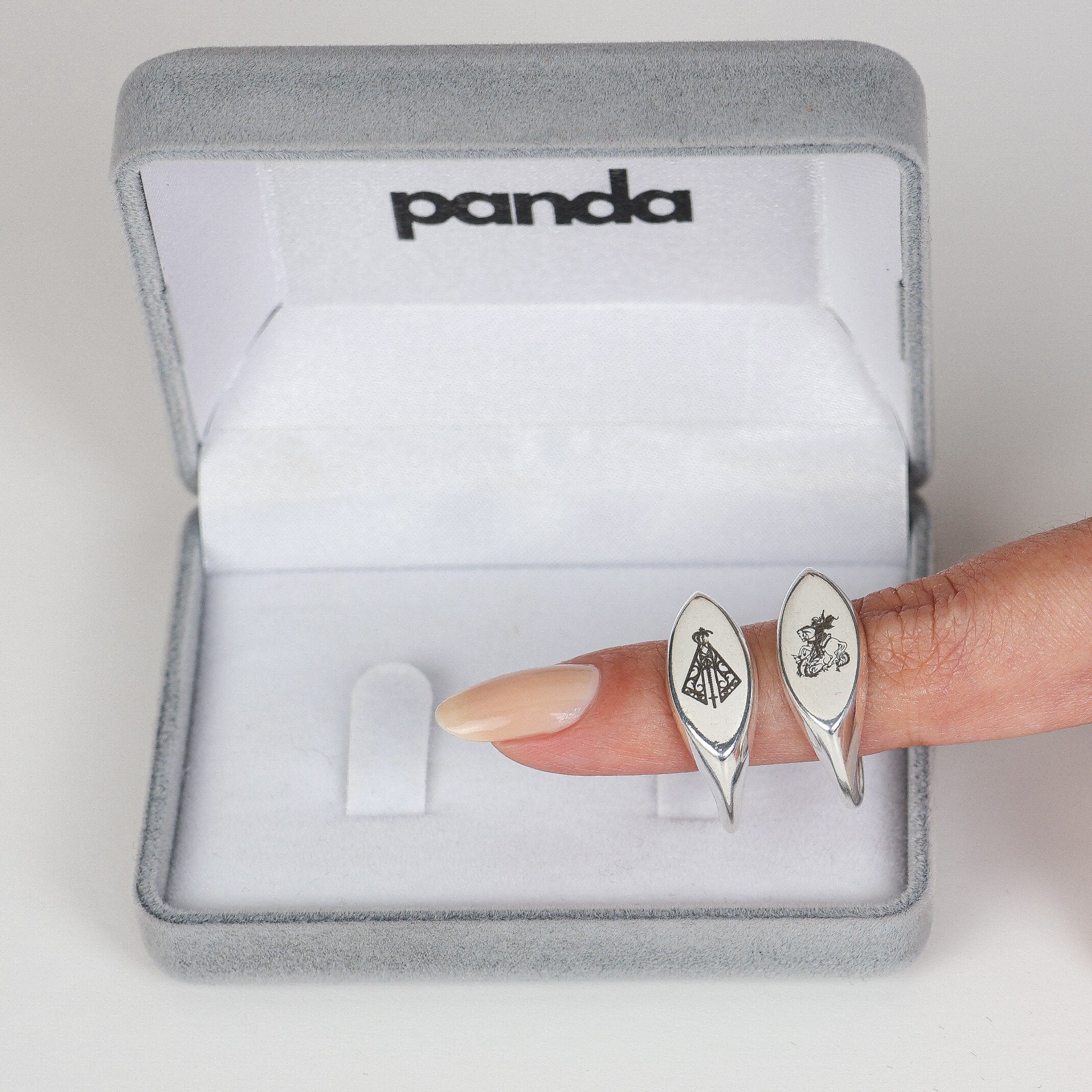 Anel Chapa (Santo) – Prata 925