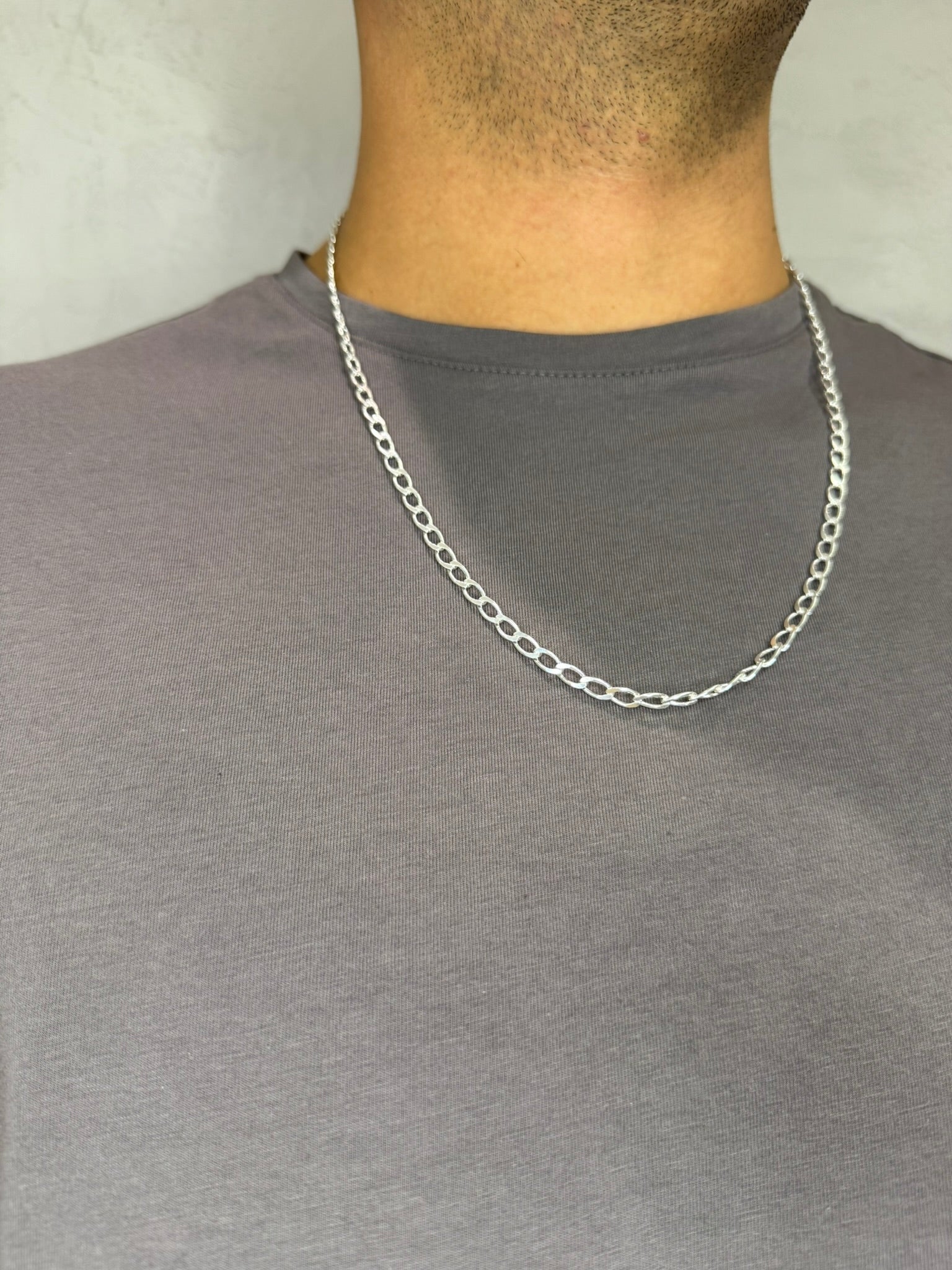 Corrente 60 cm prata 925