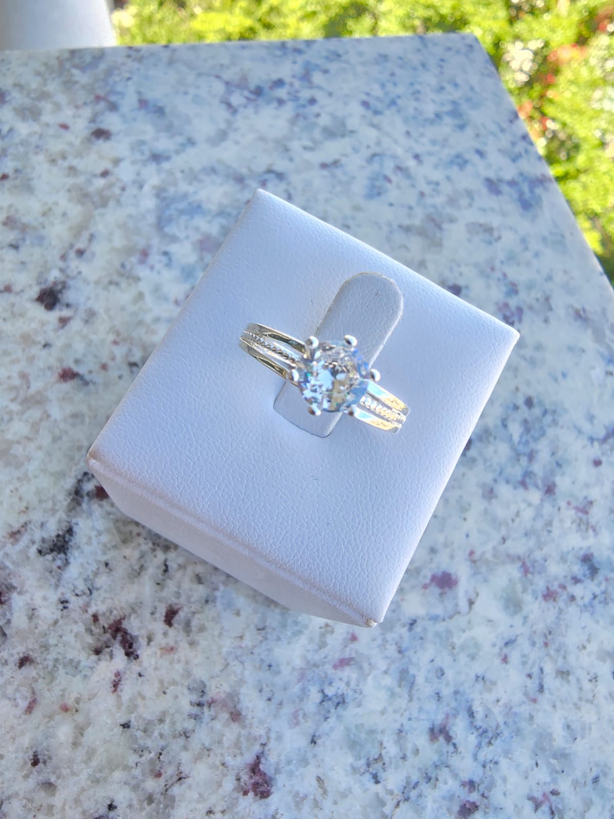 Anel Solitário Pedra de Zircônia