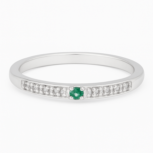 1 Anel Green bloom - Prata 950