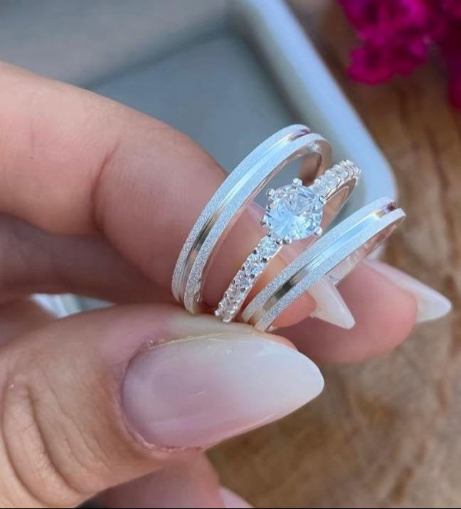 Par de Alianças em Prata 950 2mm - Bruges