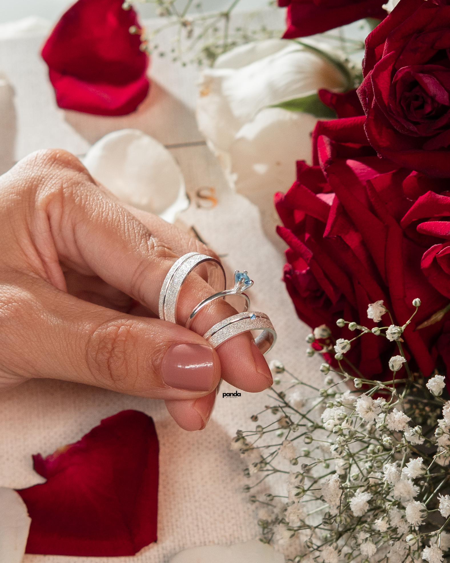 Par de Alianças em Prata 950 5mm - Oslo