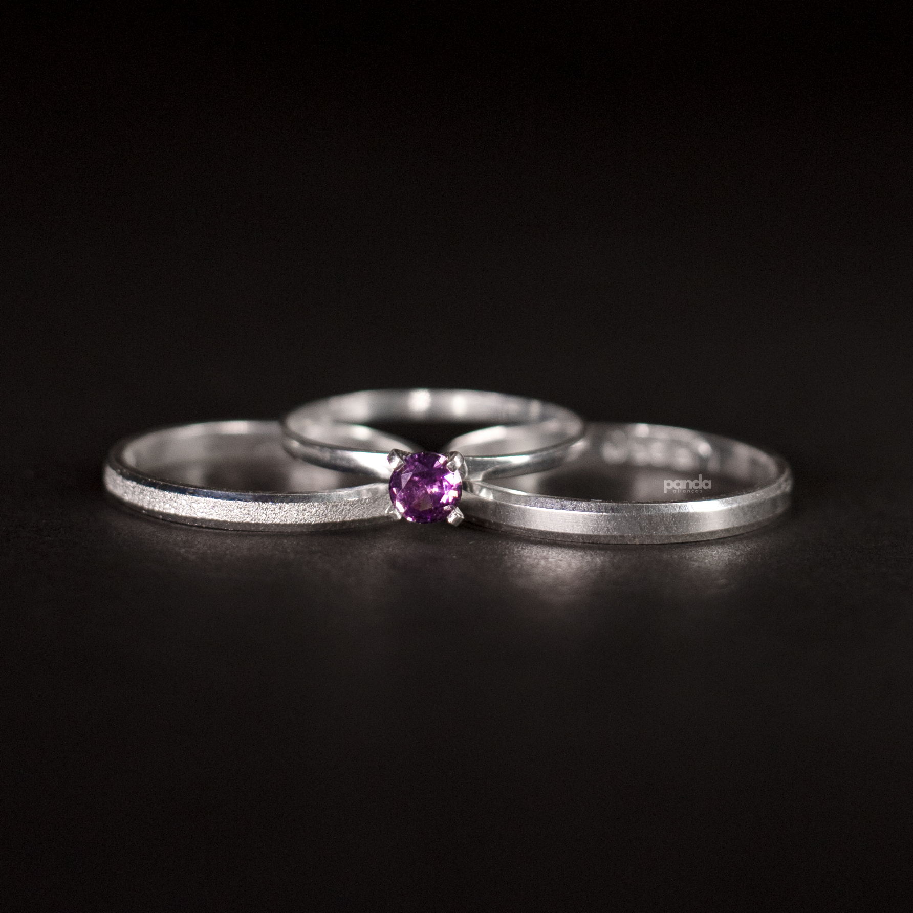 Par de Alianças em Prata 950 2mm - Bled