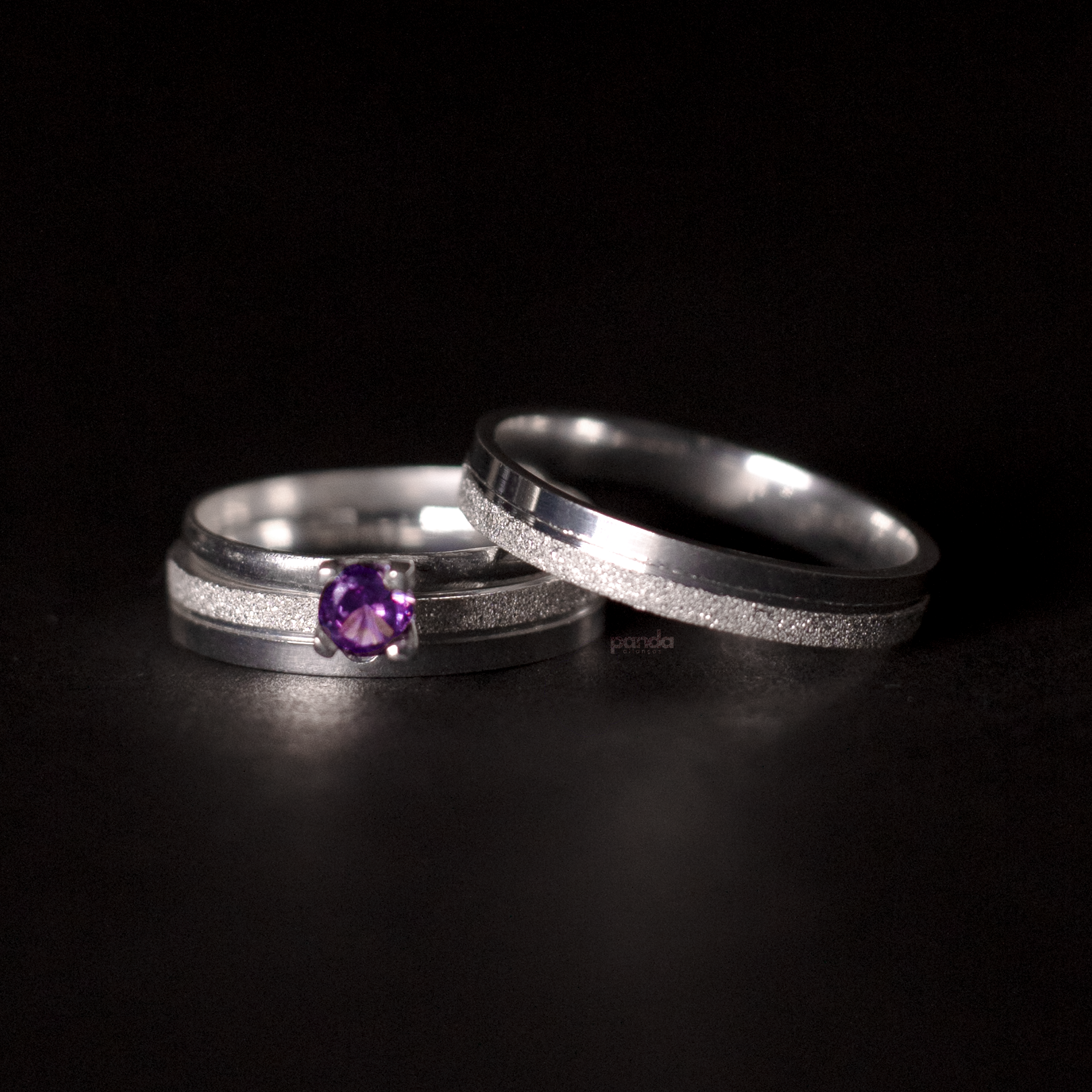 Par de Alianças em Prata 950 3mm - Búzios