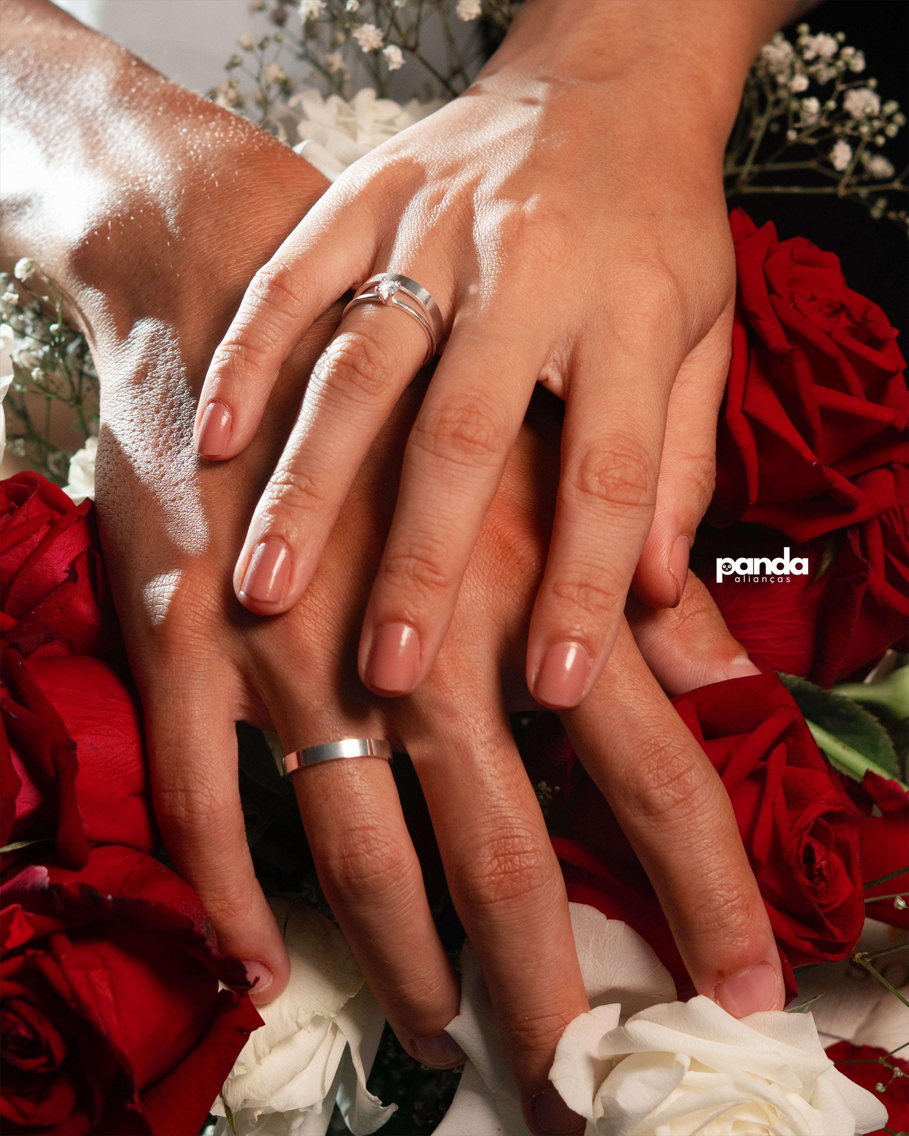 Par de Alianças em Prata 950 3mm - Luang Prabang