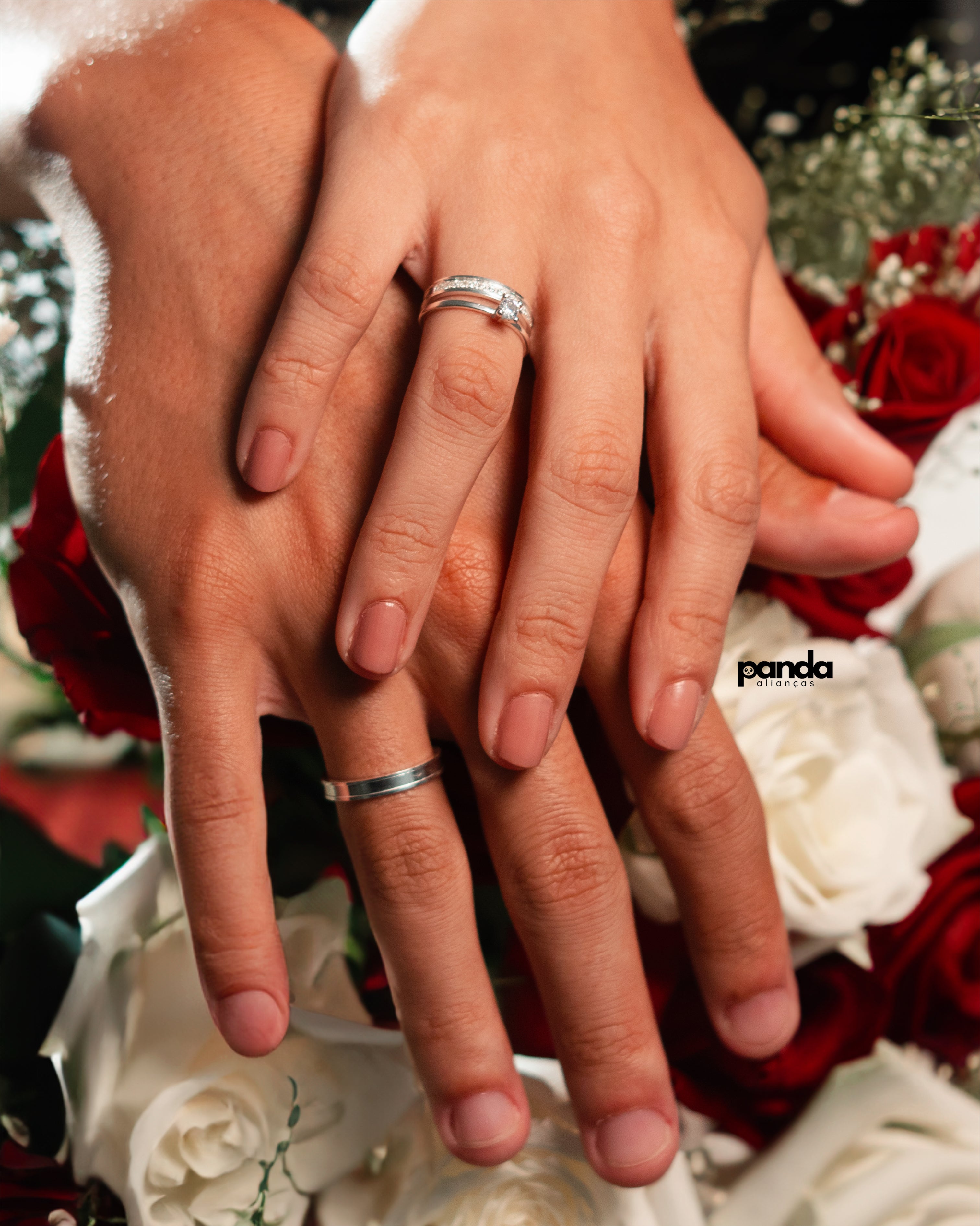 Par de Alianças em Prata 950 3mm - Paris