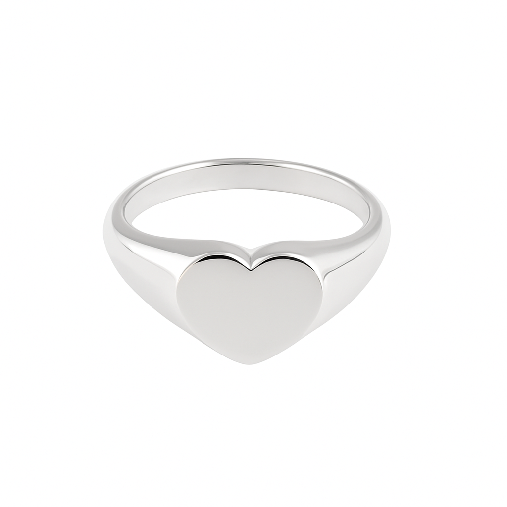 Anel Coração - Prata 925