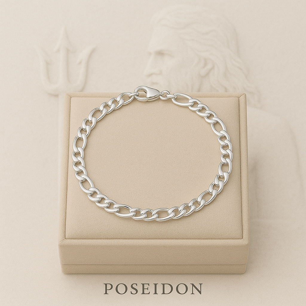 Pulseira Masculina em Prata 950 - Poseidon