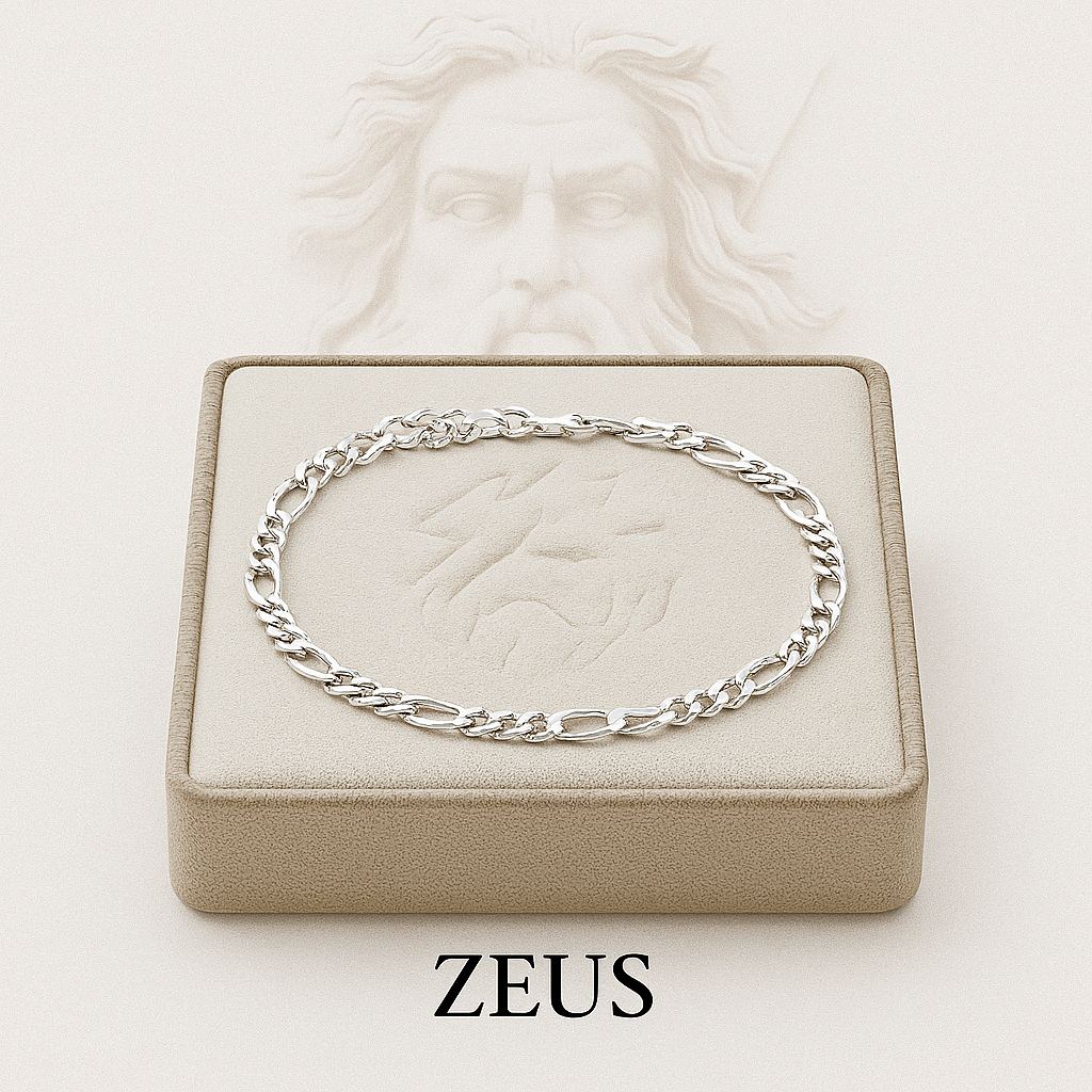 Pulseira Masculina em Prata 925 – Zeus