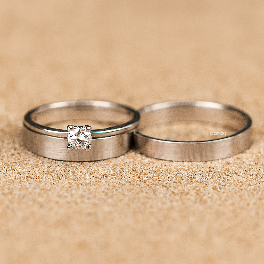 Par de Alianças em Prata 950 3mm - Luang Prabang