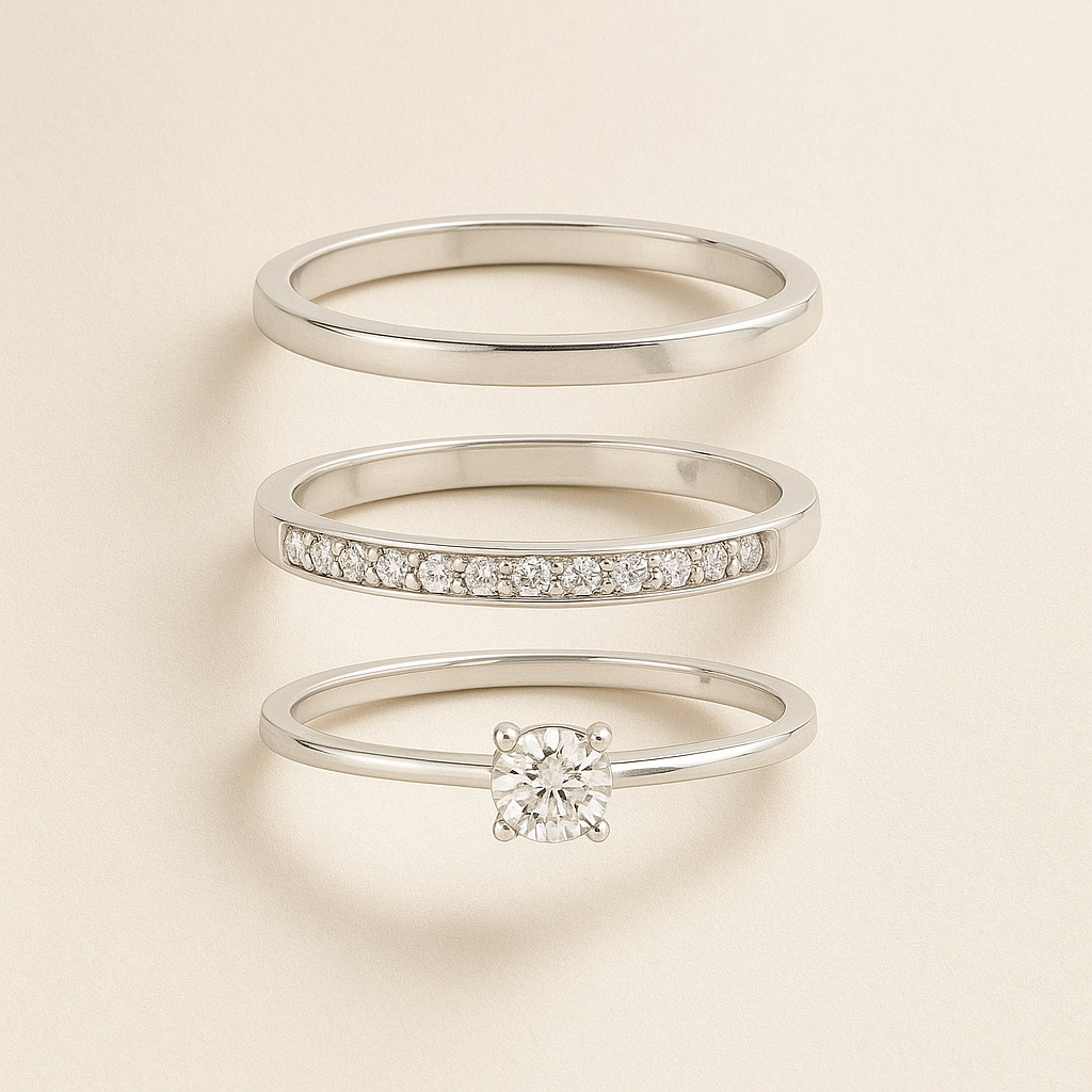 Par de Aliança Classic Elegance 2mm - Prata 925