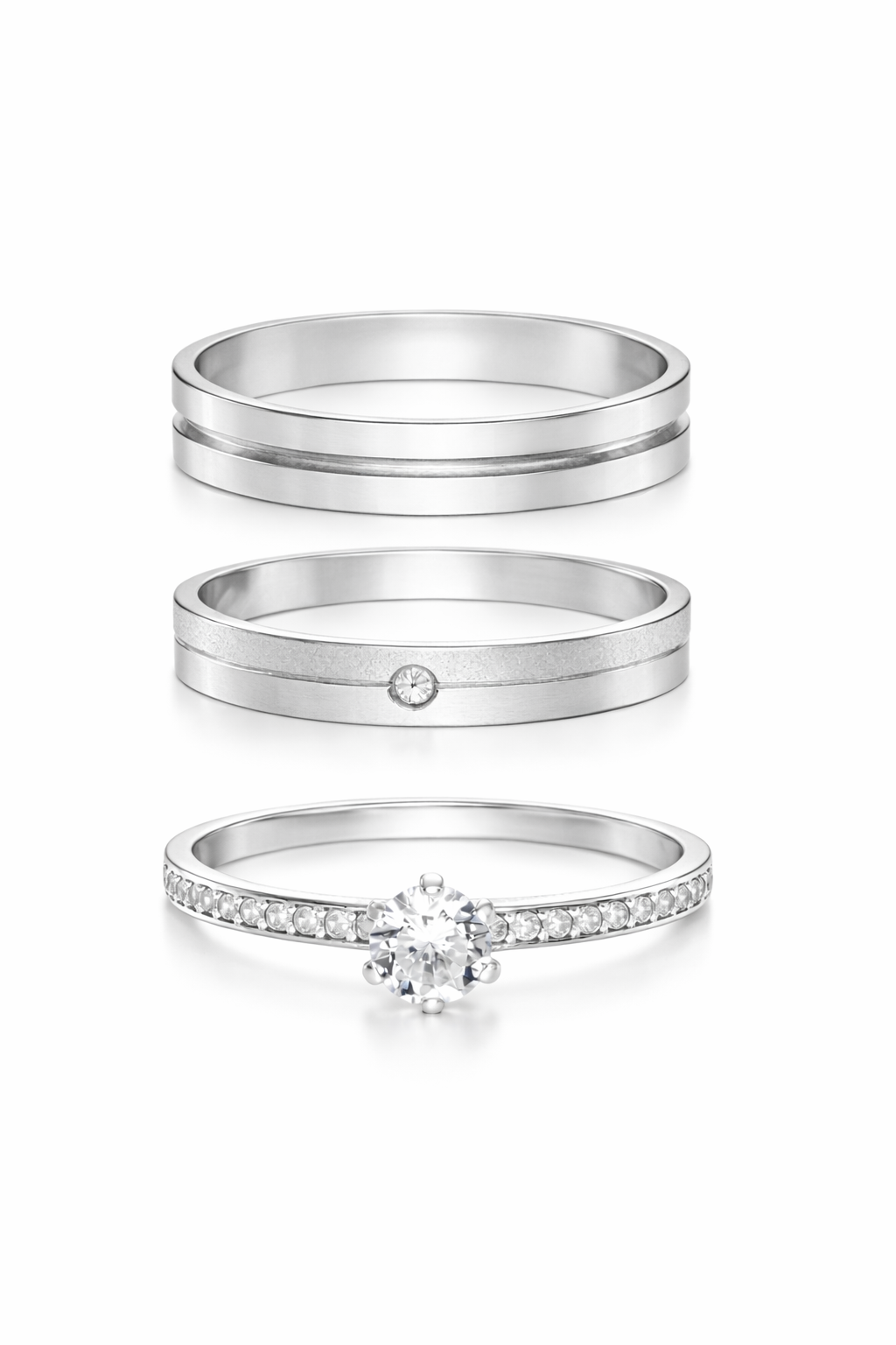 Par de Alianças em Prata 950 3mm - Heidelberg