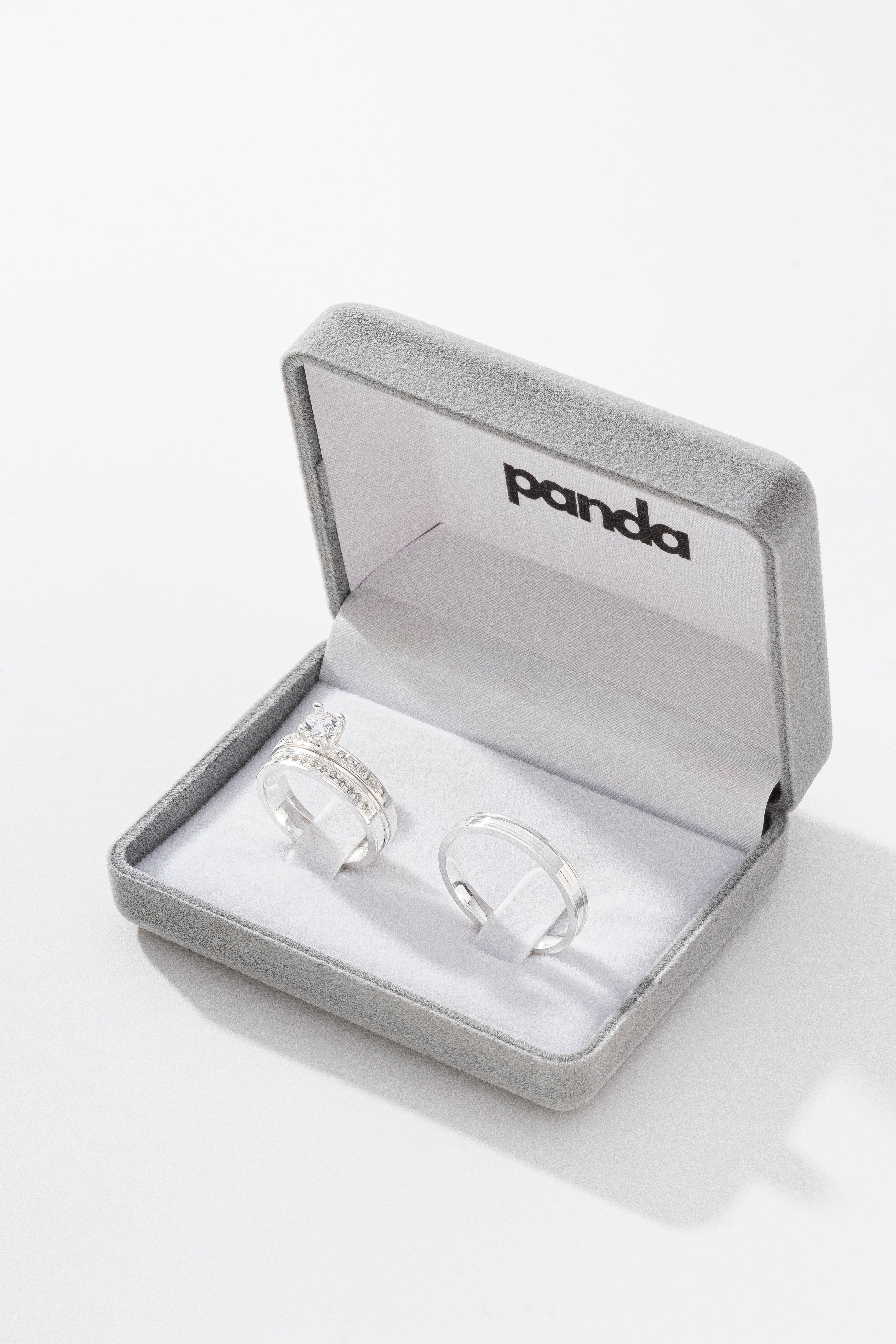 Par de Alianças em Prata 950 3mm - Paris