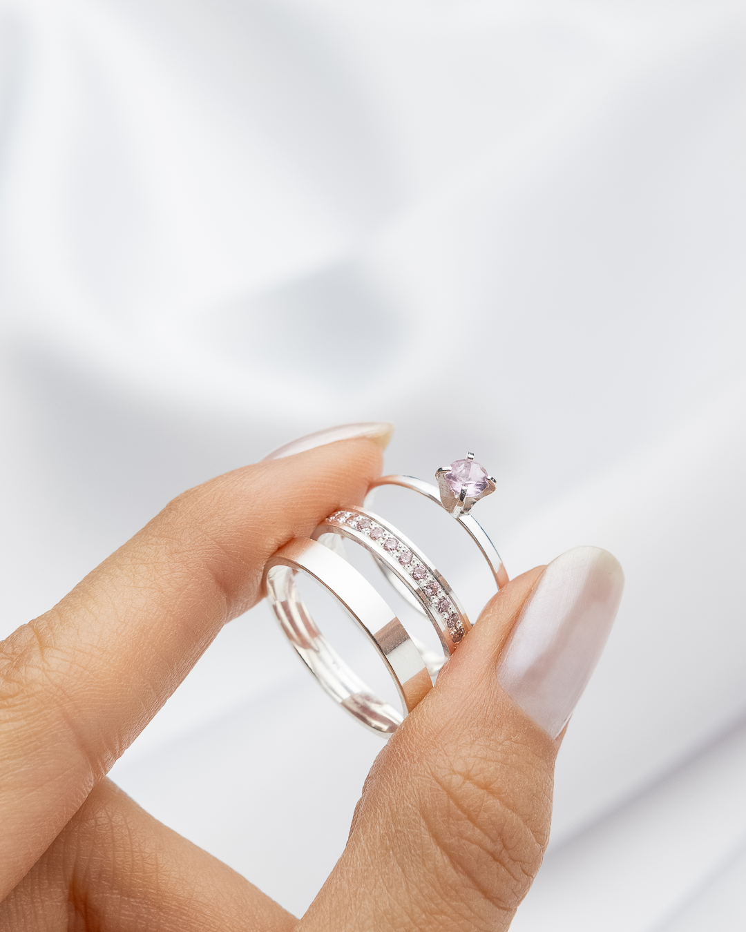 Par de Alianças em Prata 950 3mm - Campos do Jordão