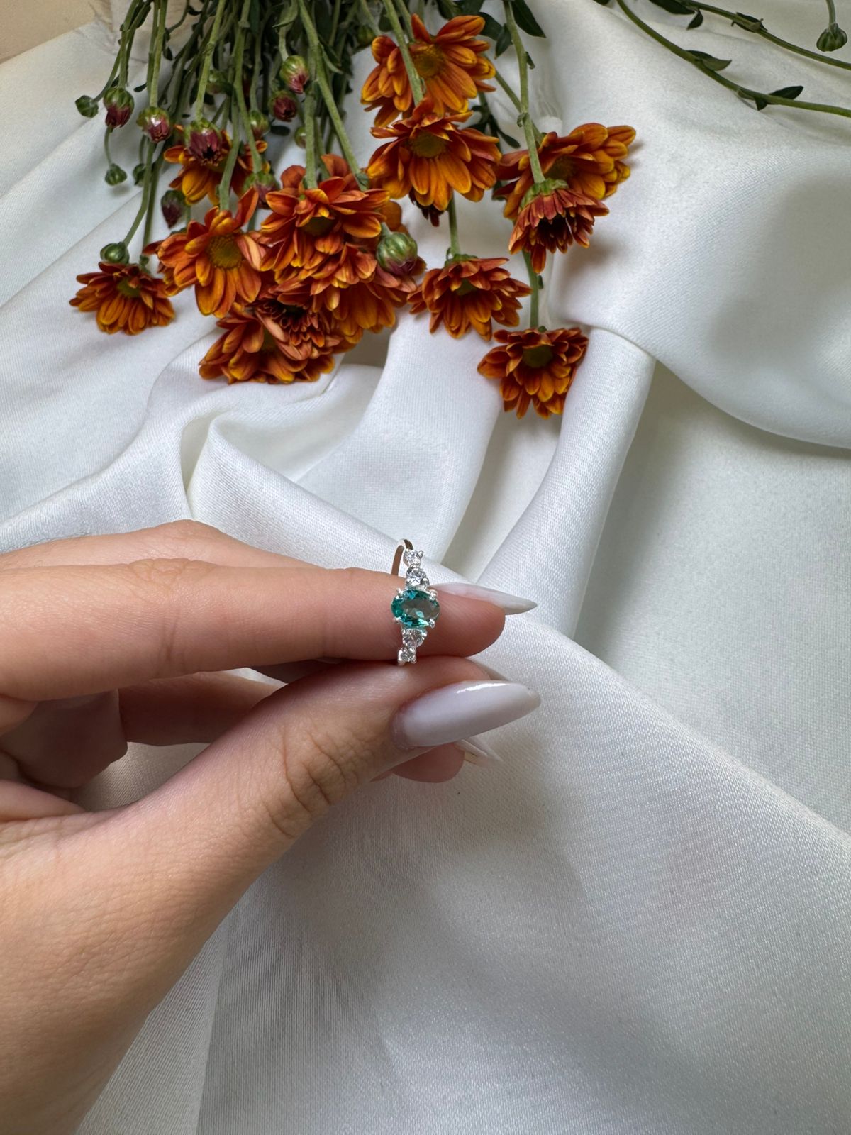 Anel solitário Jalapão - Prata 950