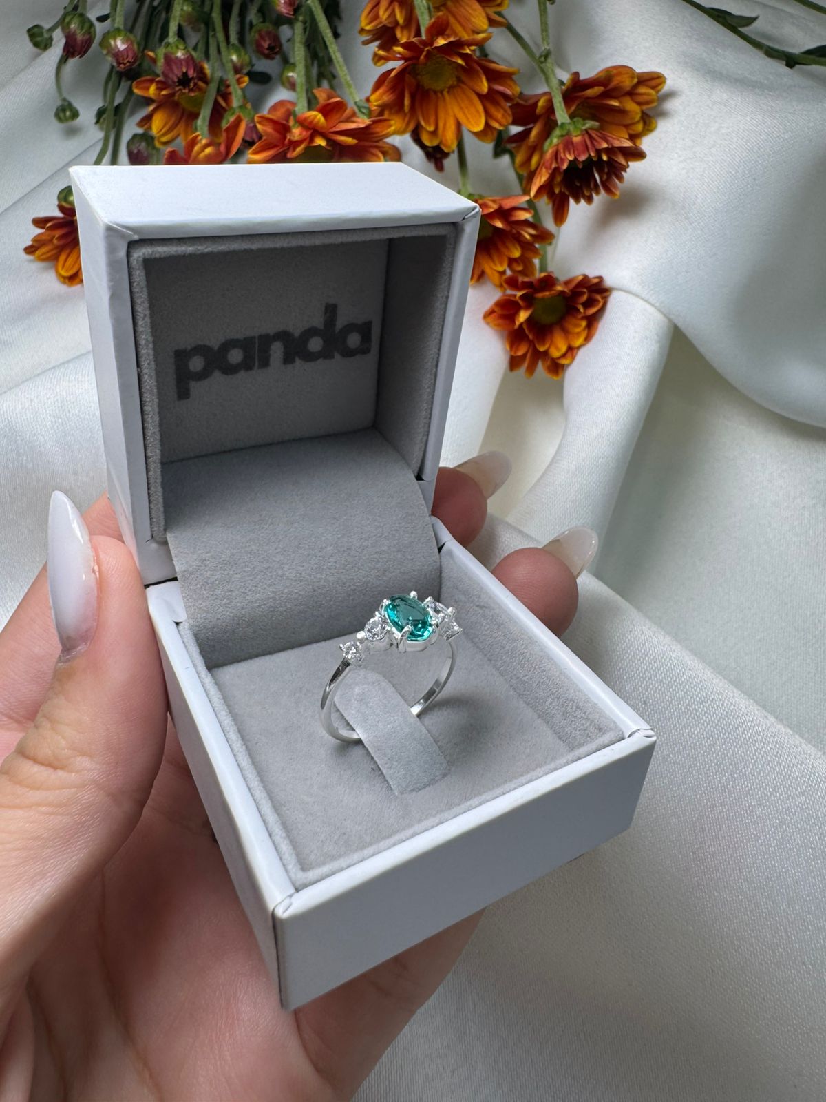 Anel solitário Jalapão - Prata 950