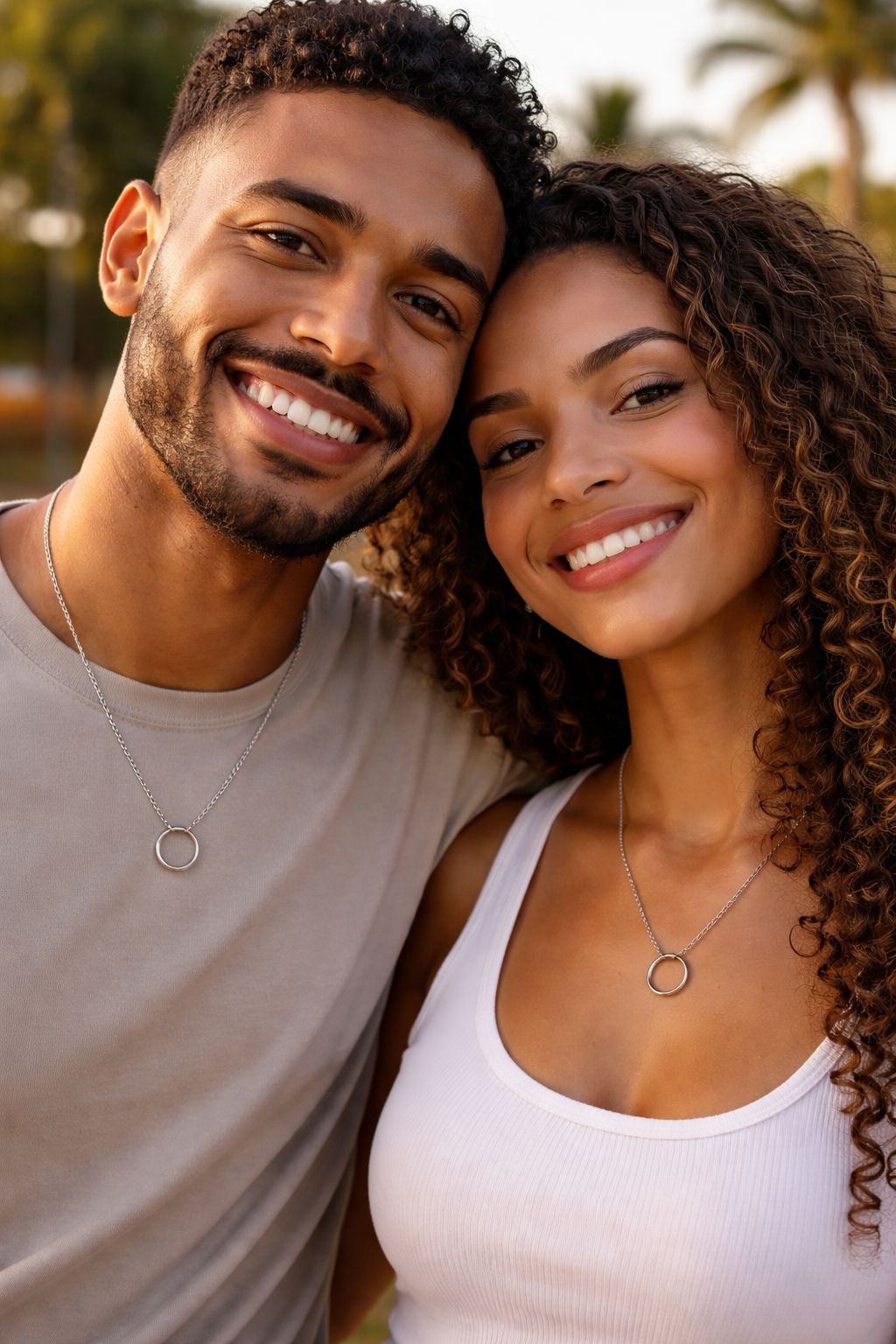 Colar Corrente Aliança 45cm Prata 950