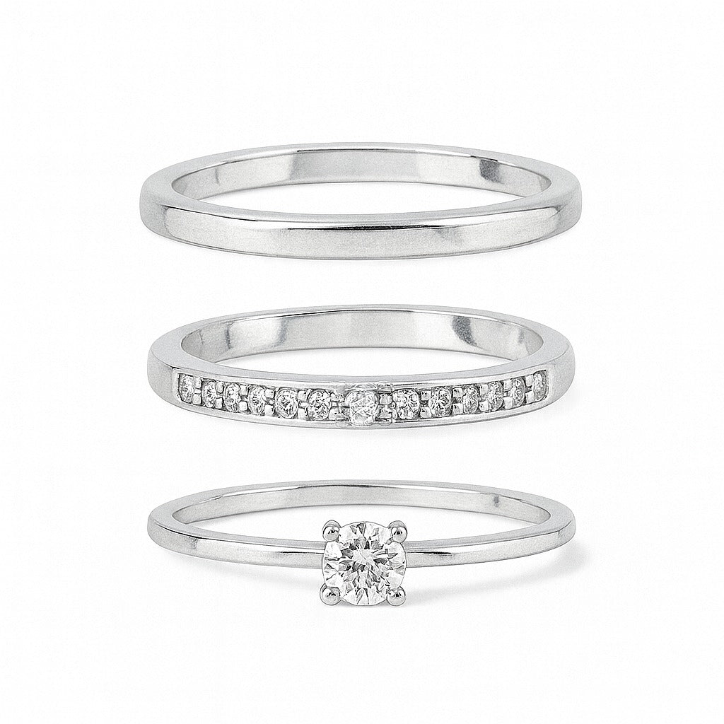 Par de Aliança Classic Elegance 2mm - Prata 925