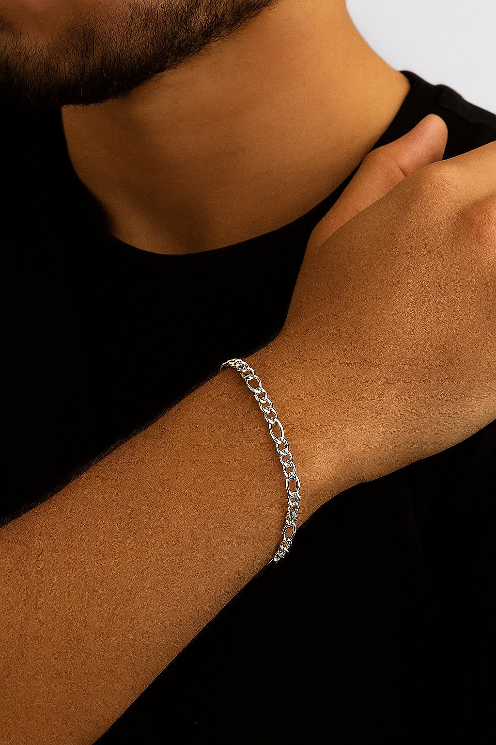 Pulseira Masculina em Prata 925 - Cronos