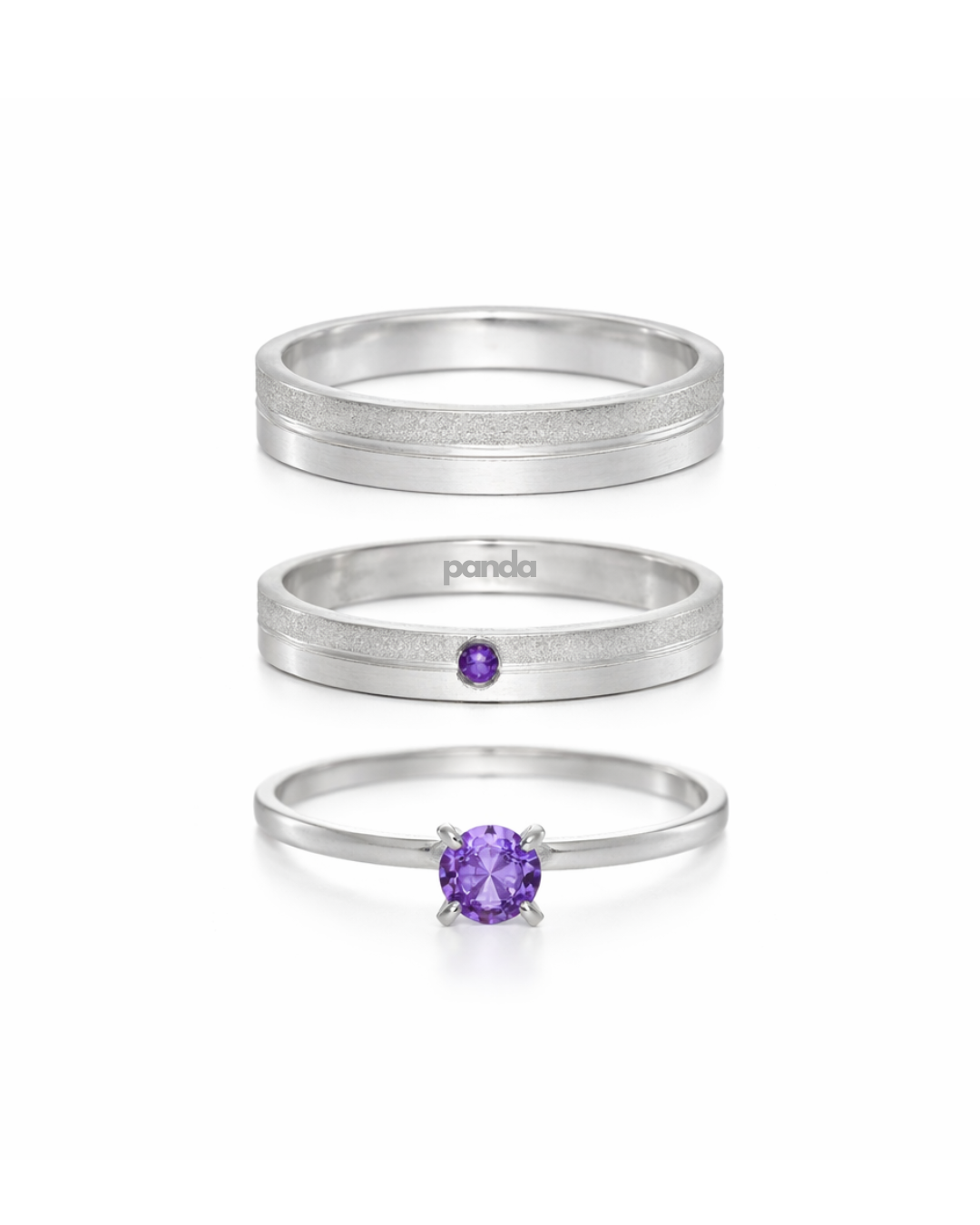 Par de Alianças em Prata 950 3mm - Búzios