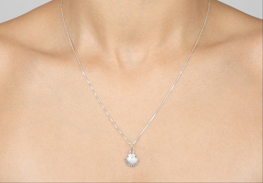 Colar  Concha Do Mar -  Prata 925