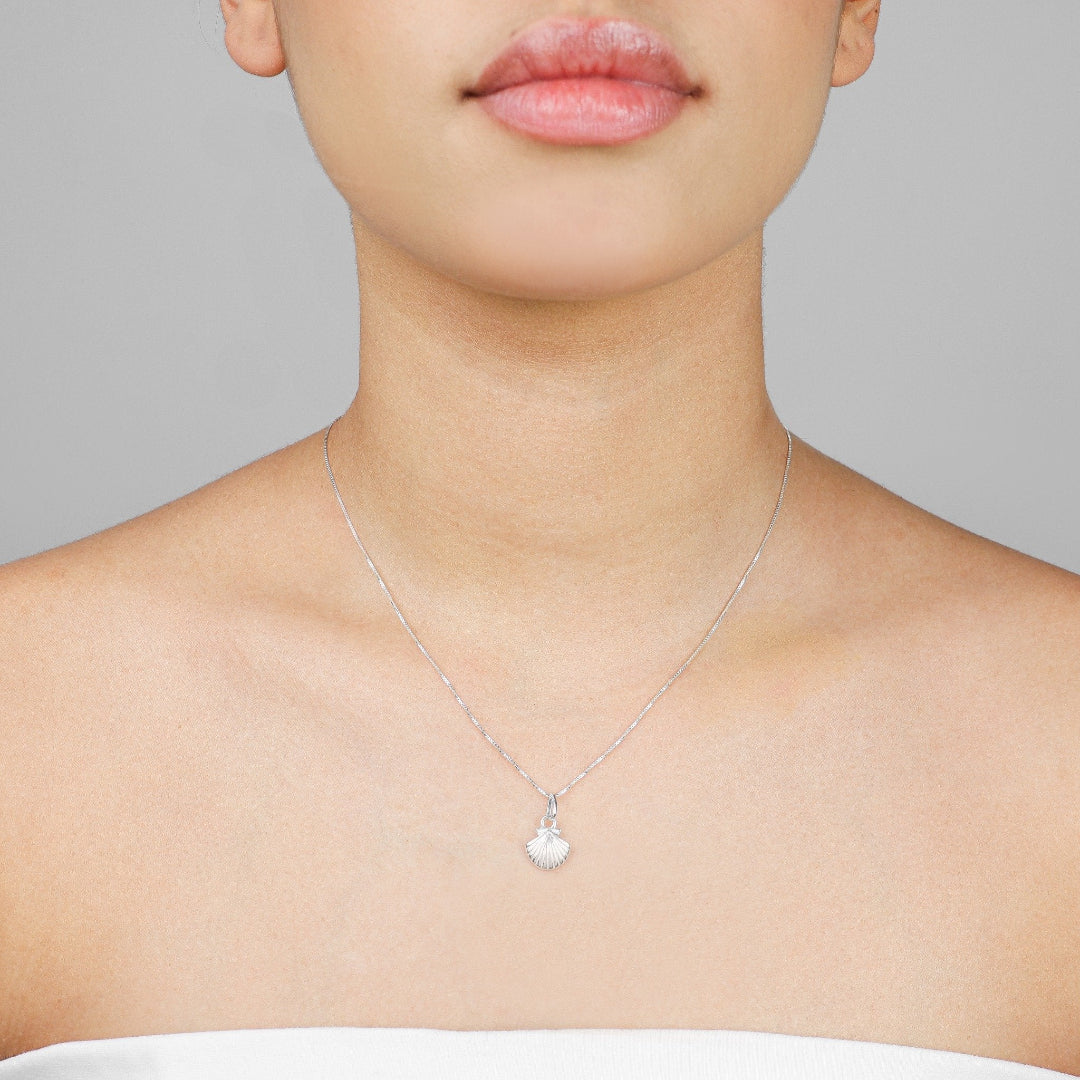 Colar  Concha Do Mar -  Prata 925