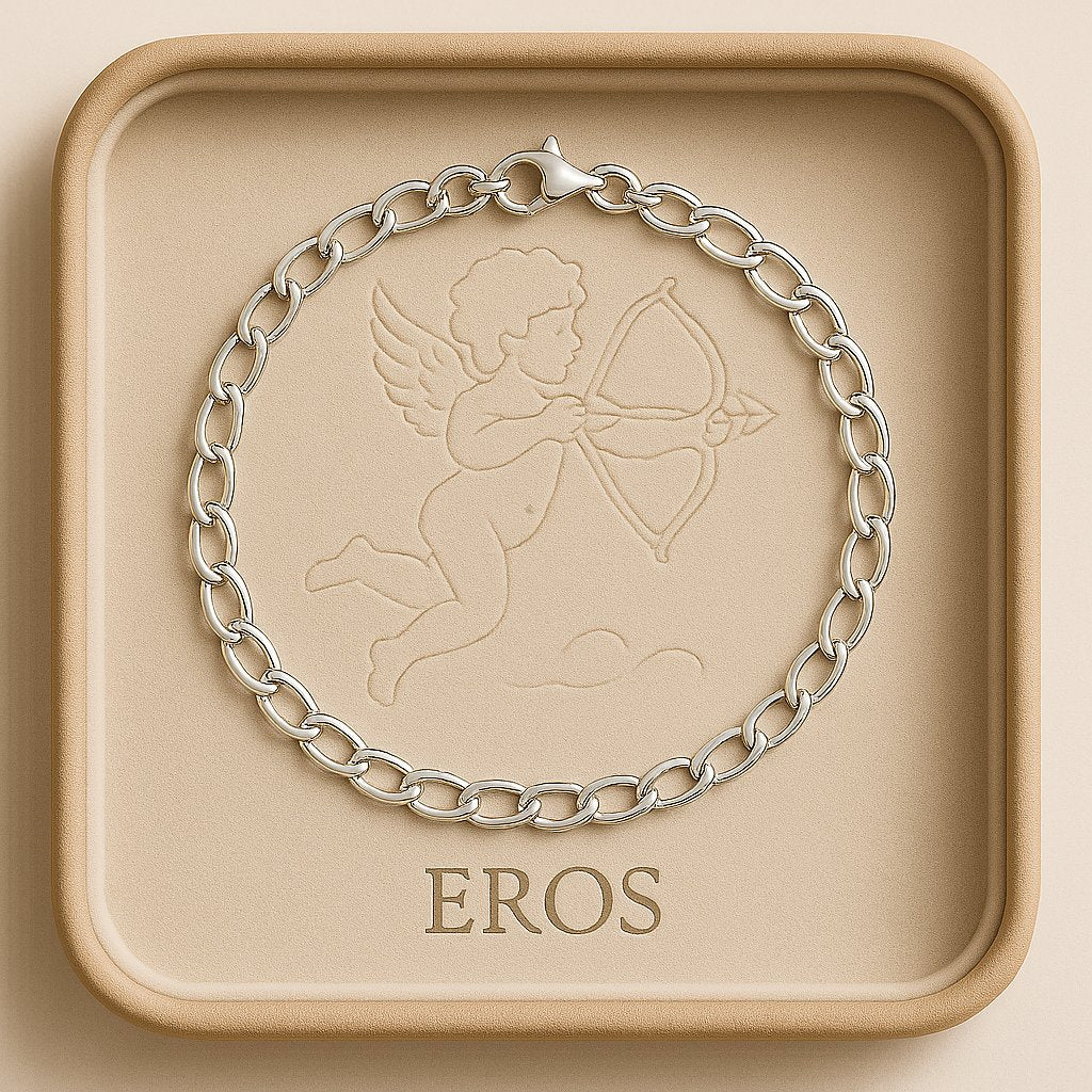Pulseira Masculina em Prata 925 - Eros