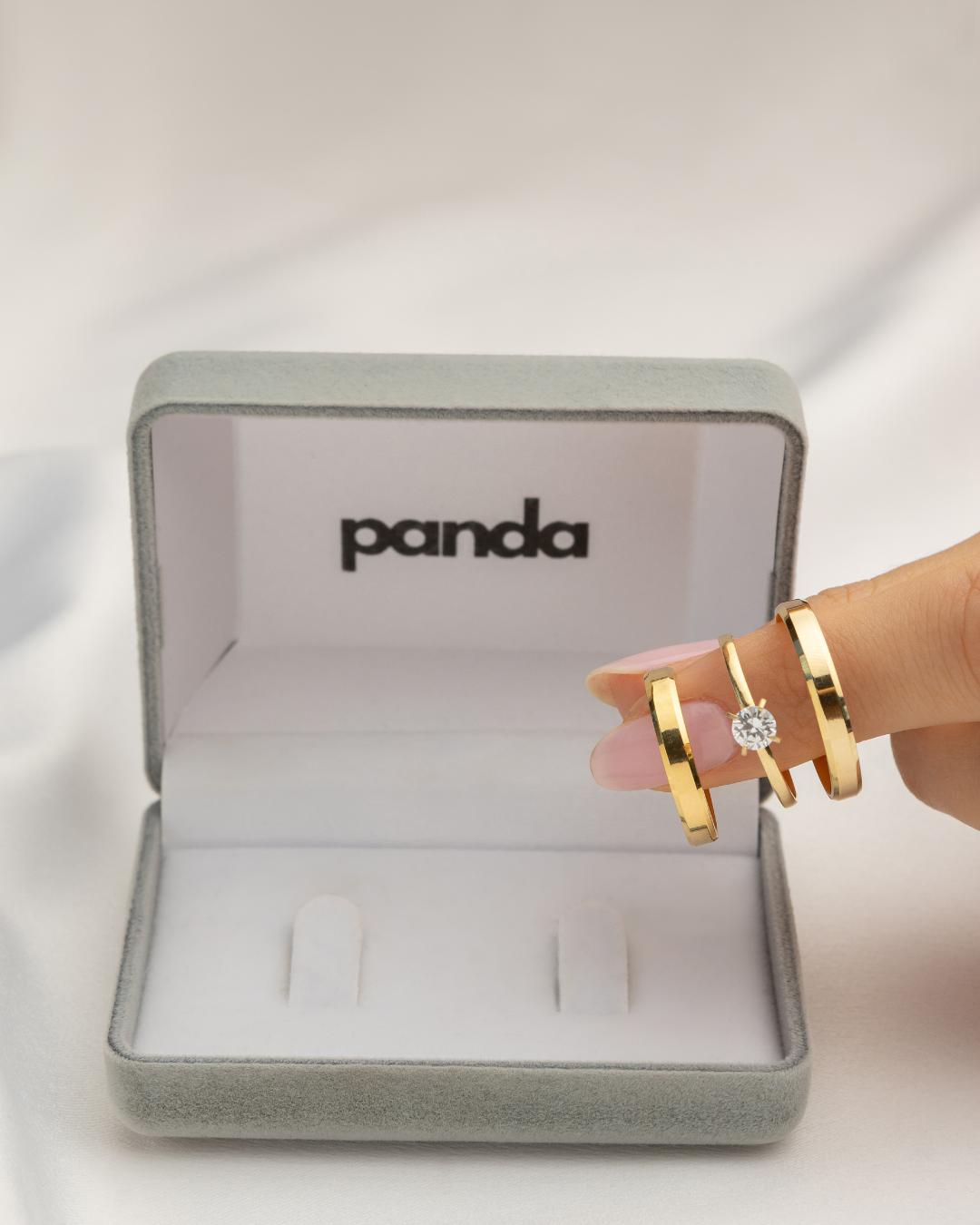 Conjunto Alianças Banhada Ouro 18K 3mm - Dubai