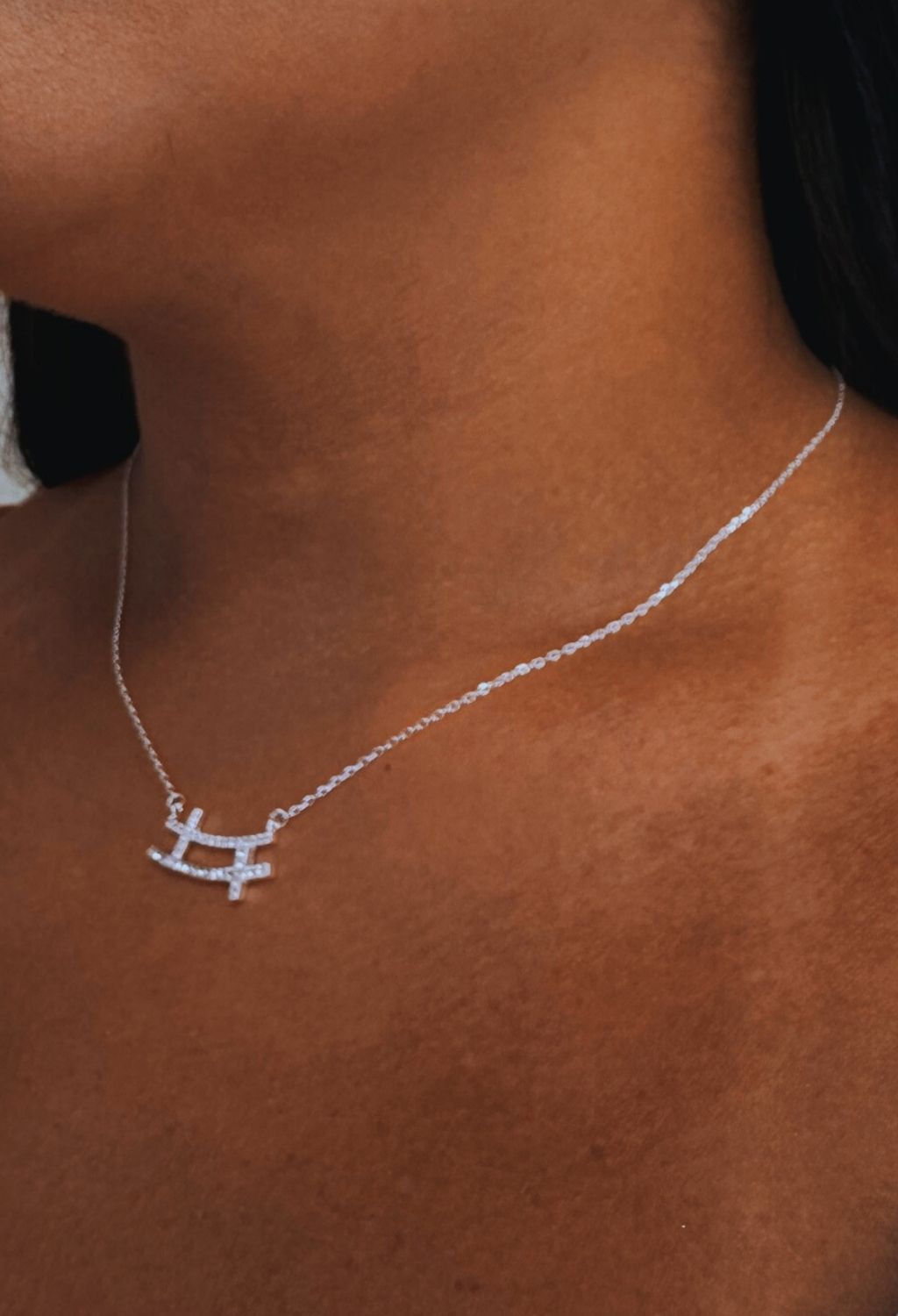 Colar chocker Cruxifixo Cruzado Zircônia Cristal-Prata 925