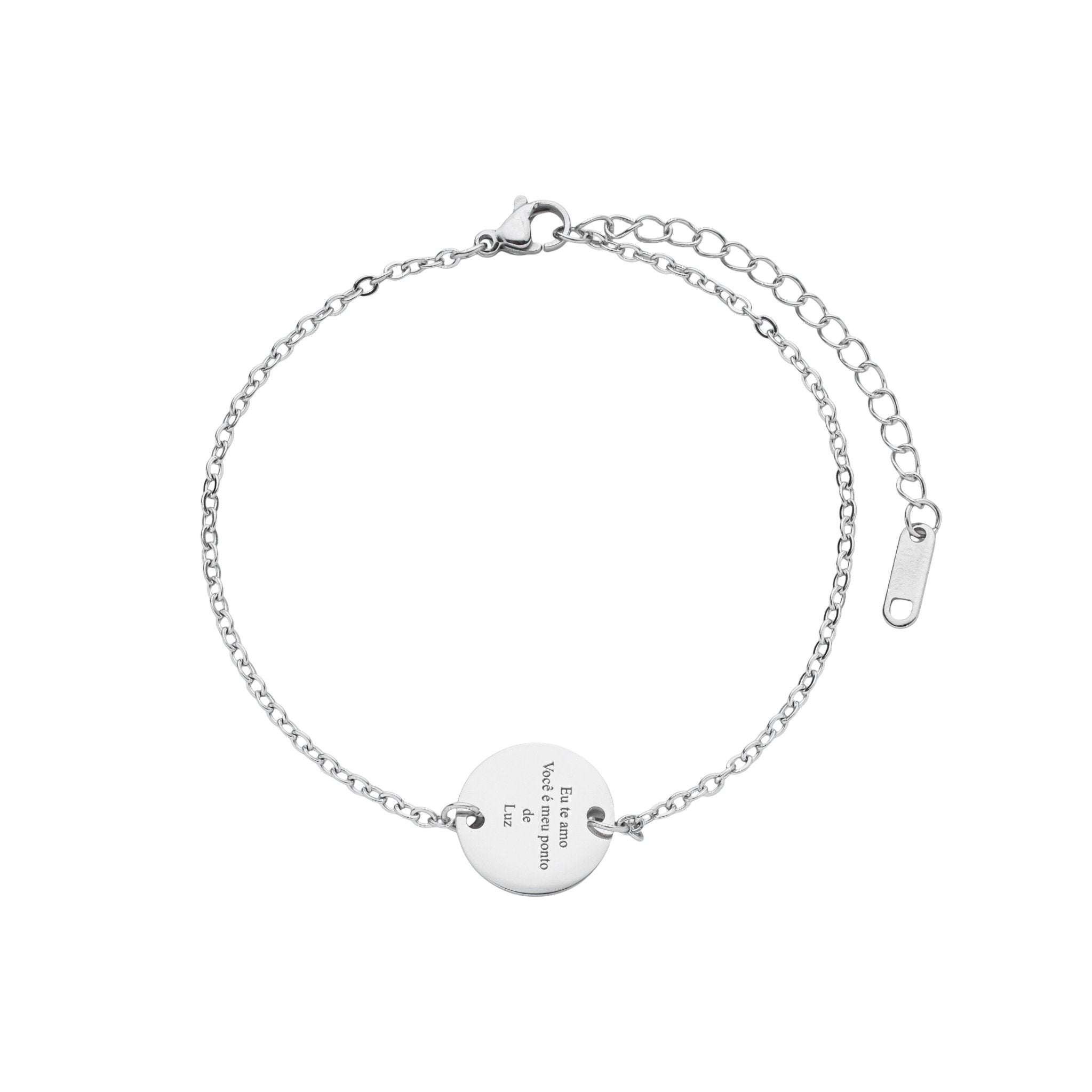Pulseira com frase de amor