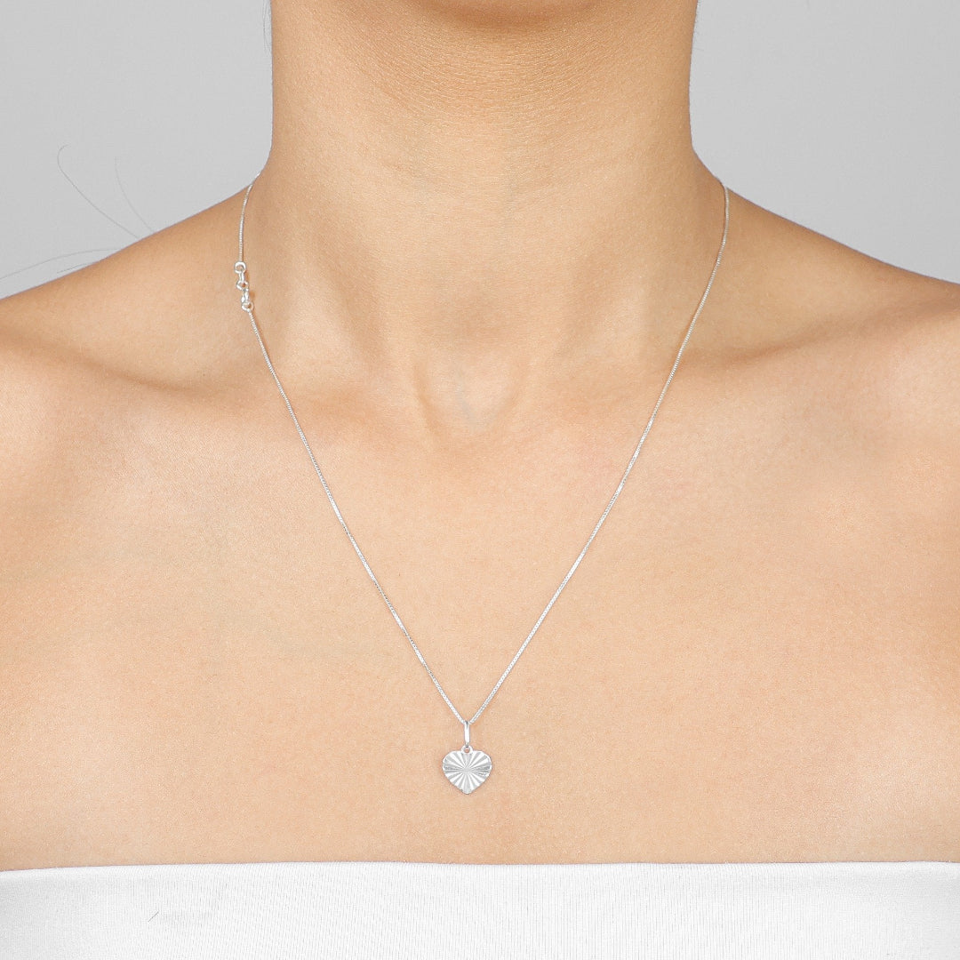 Colar Radiant Heart - Prata 925