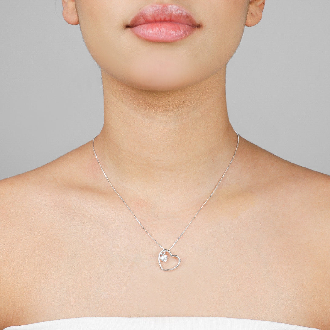 Colar Double Love - Prata 925