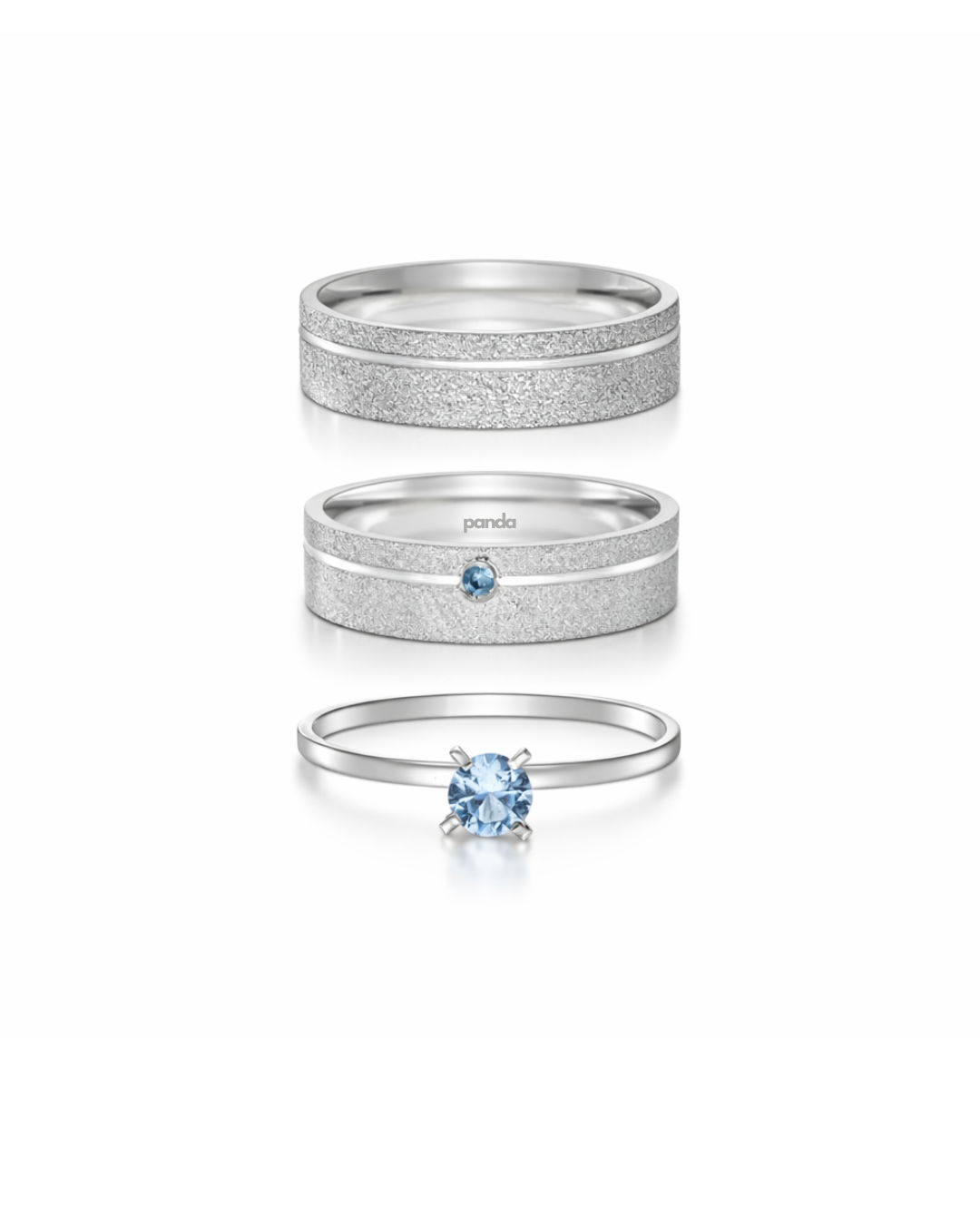 Par de Alianças em Prata 950 5mm - Oslo