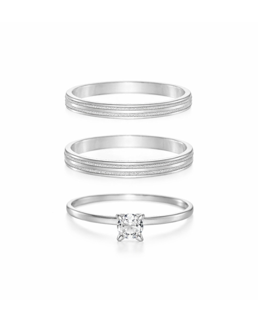 Par de Alianças em Prata 950 2mm - Praga