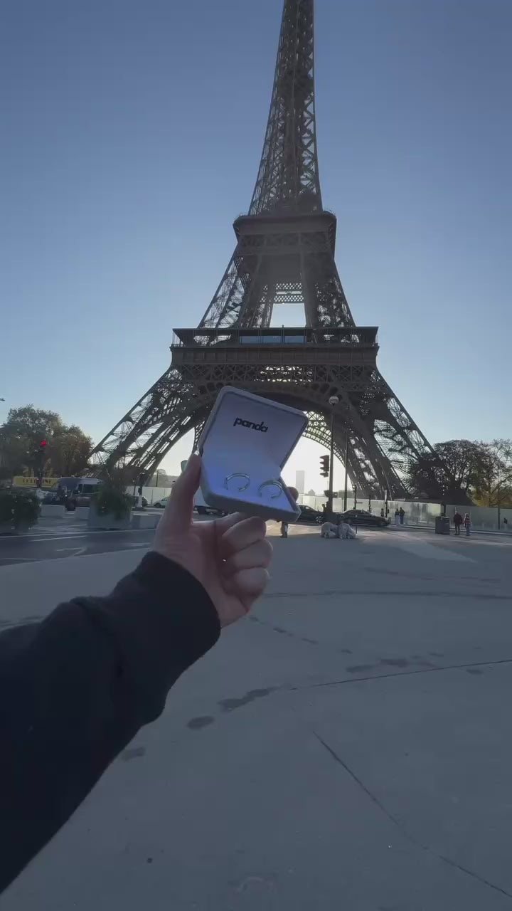 Par de Alianças em Prata 950 3mm - Paris