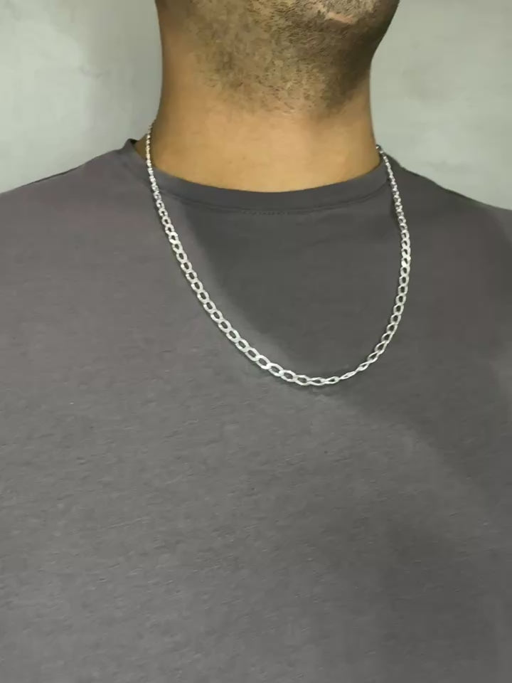 Corrente 60 cm prata 925