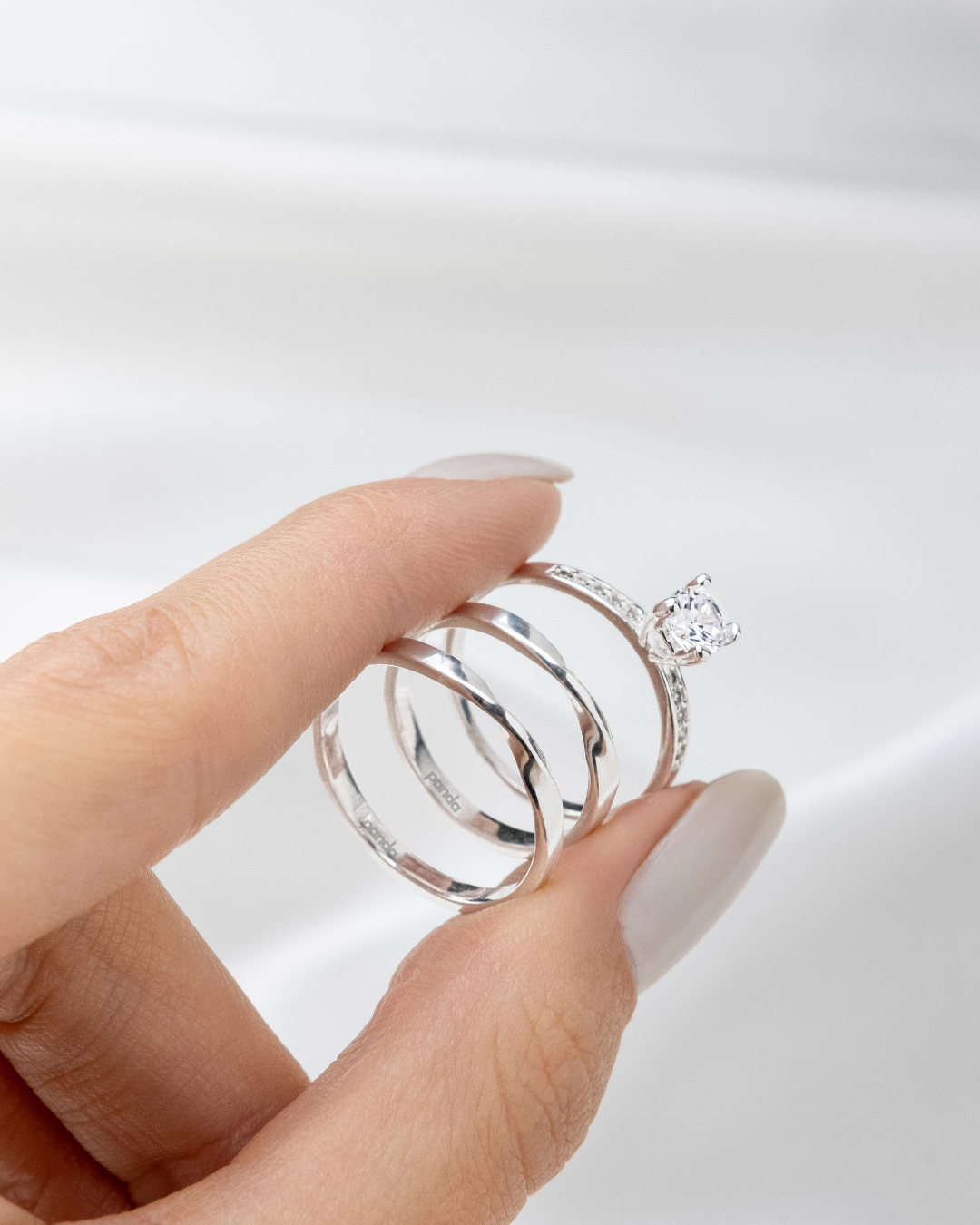 Par de Alianças Em Prata 950 2mm - Torcidinha