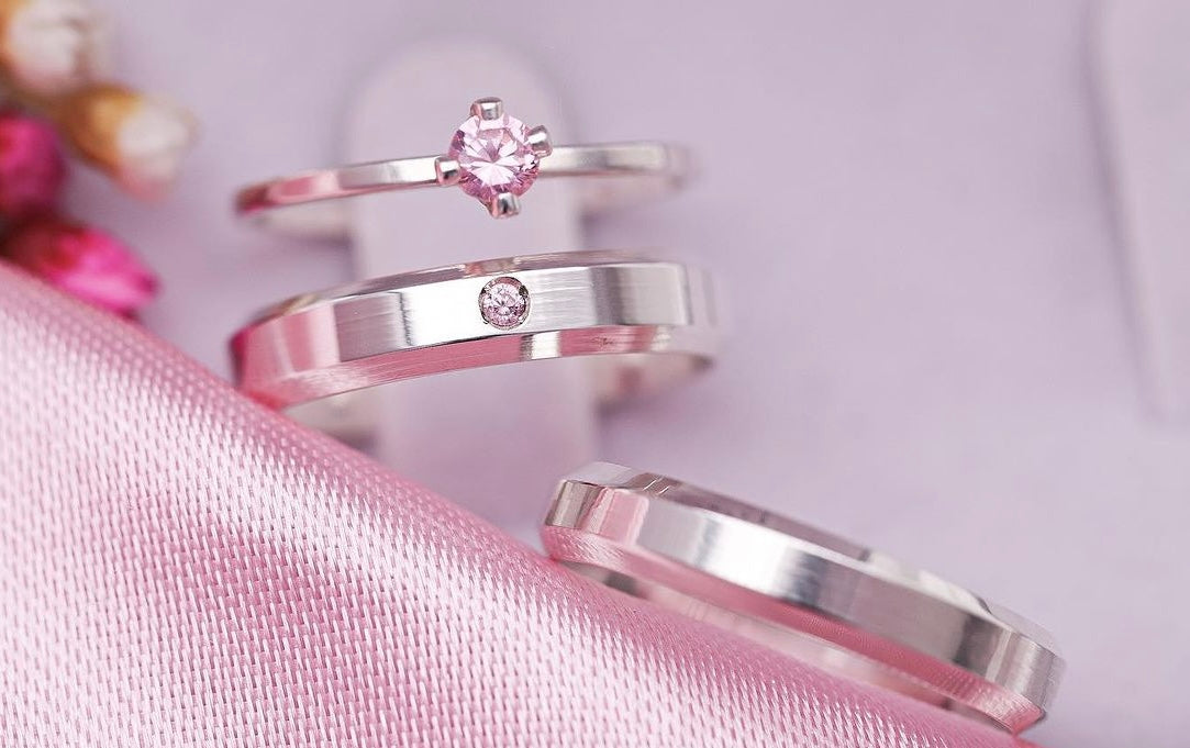 Par de Alianças em Prata 950 5mm - Santorini