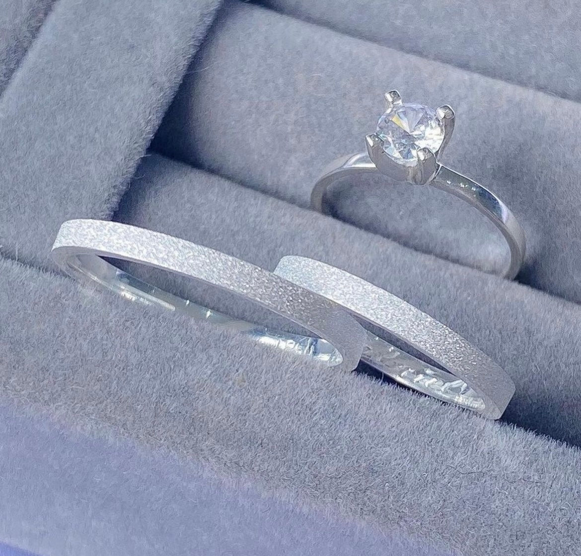 Par de Alianças em Prata 950 2mm - Dubrovnik