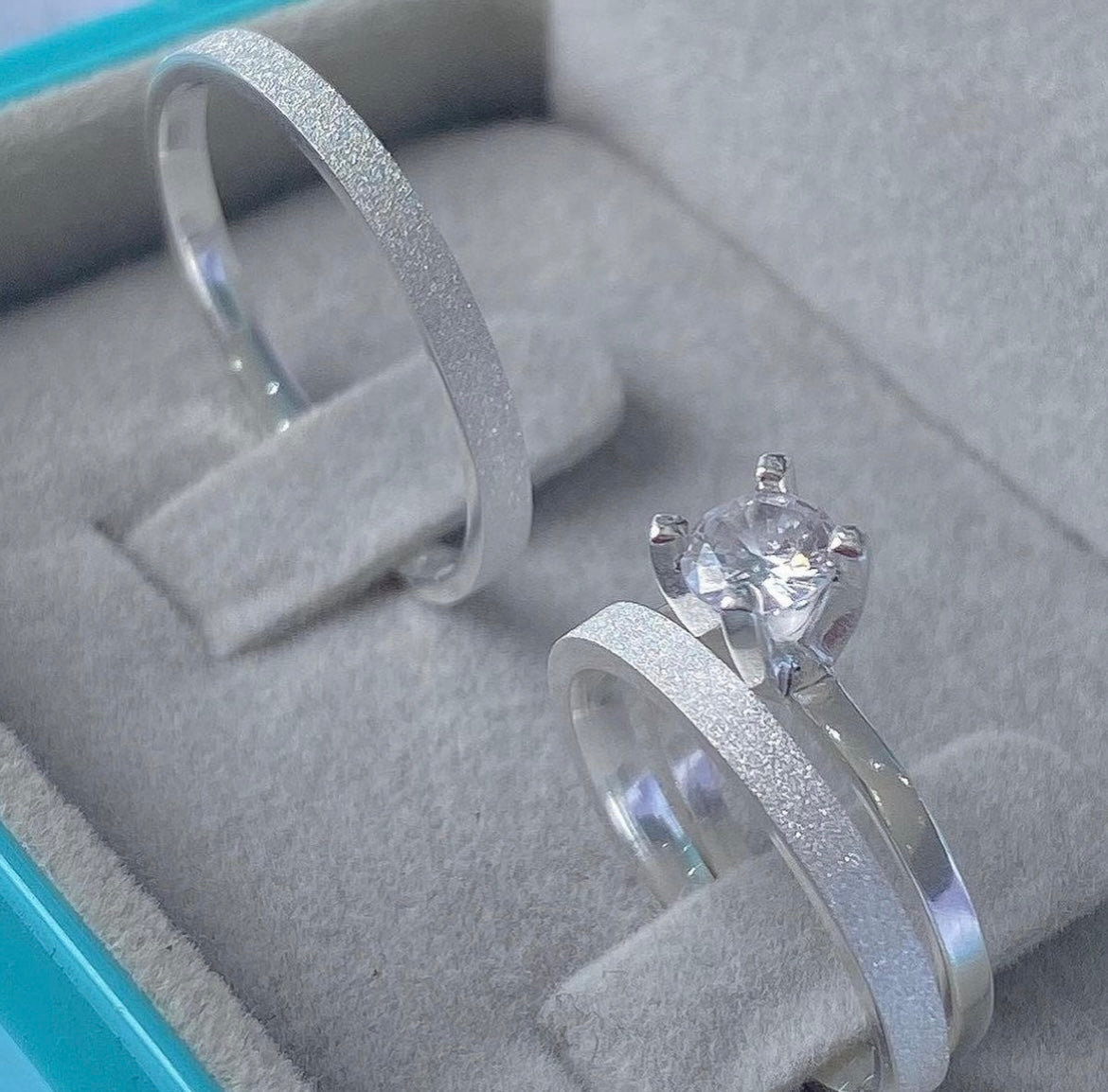 Par de Alianças em Prata 950 2mm - Dubrovnik