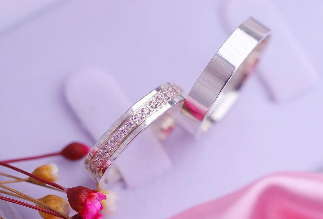 Par de Alianças em Prata 950 5mm - Milão