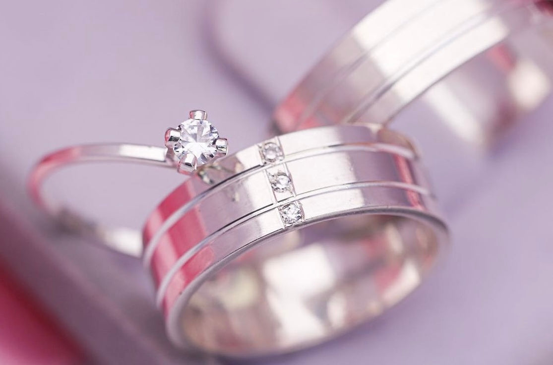 Par de Alianças em Prata 950 7mm - Santorini