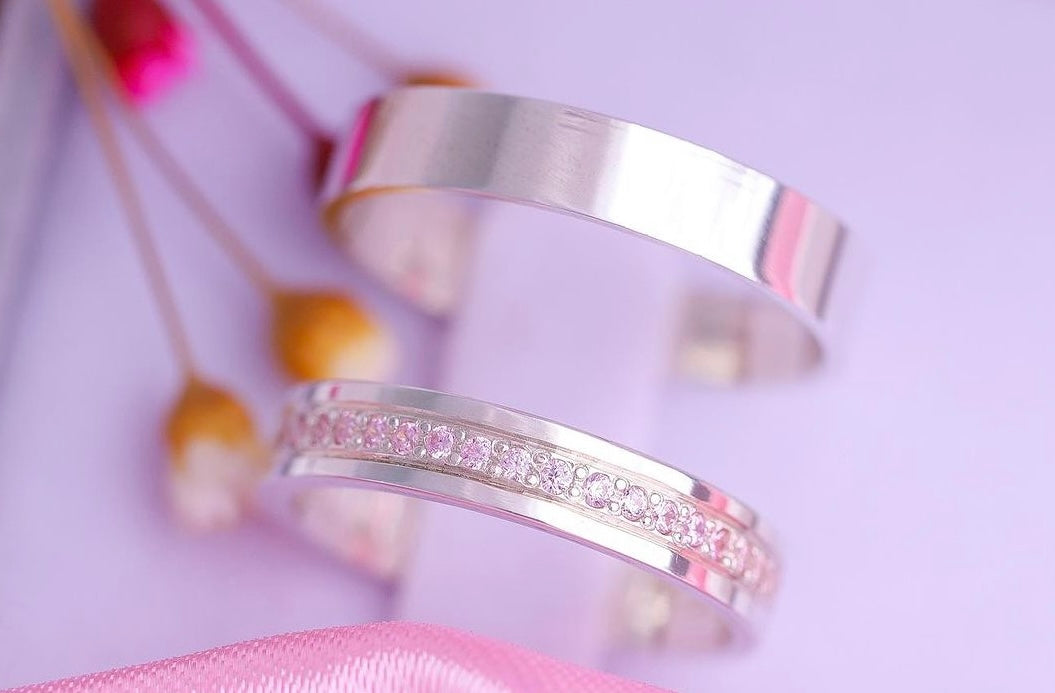 Par de Alianças em Prata 950 5mm - Milão