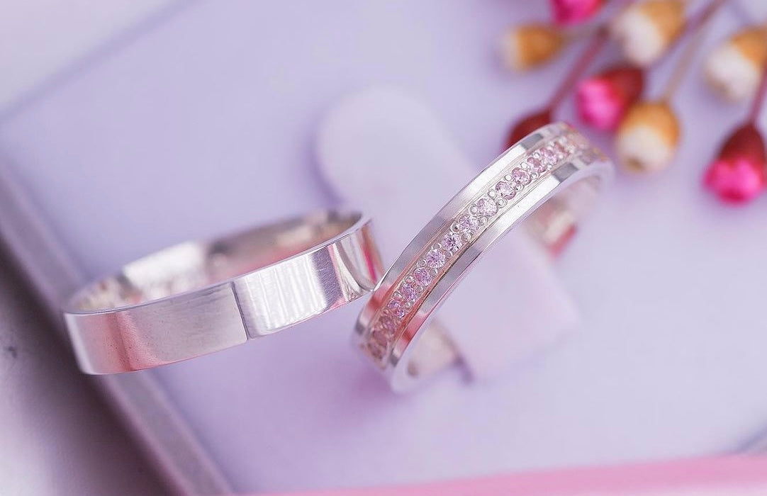 Par de Alianças em Prata 950 5mm - Milão