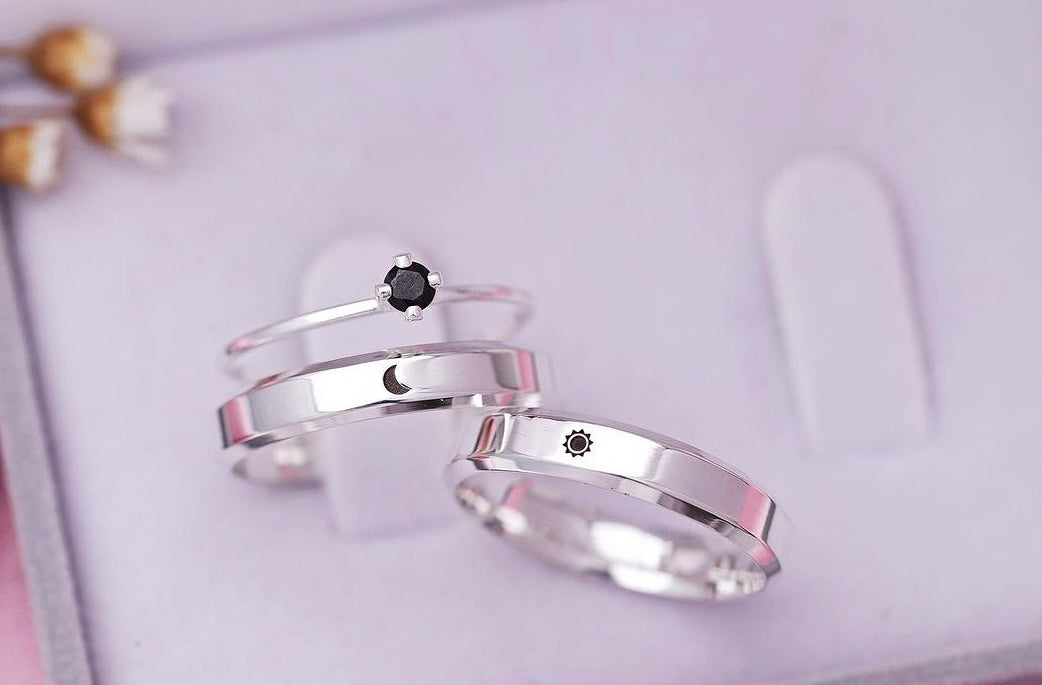 Par de Alianças em Prata 950 4mm - Kyoto