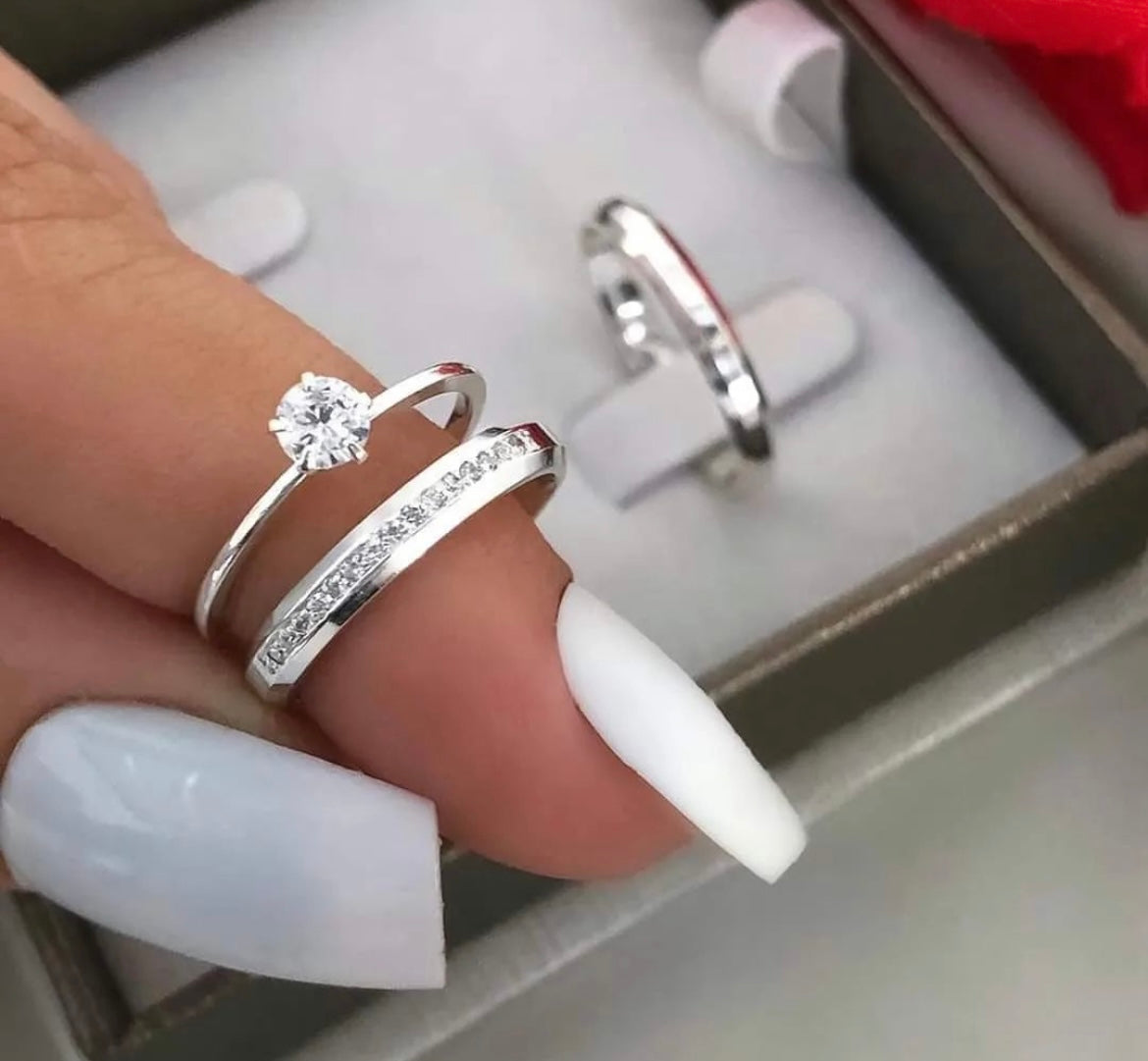 Par de Alianças em Prata 950 2mm - Gramado