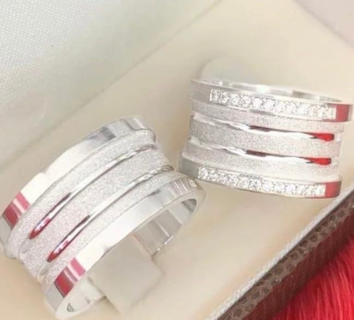 Par de Alianças em Prata 950 10mm - Salzburgo