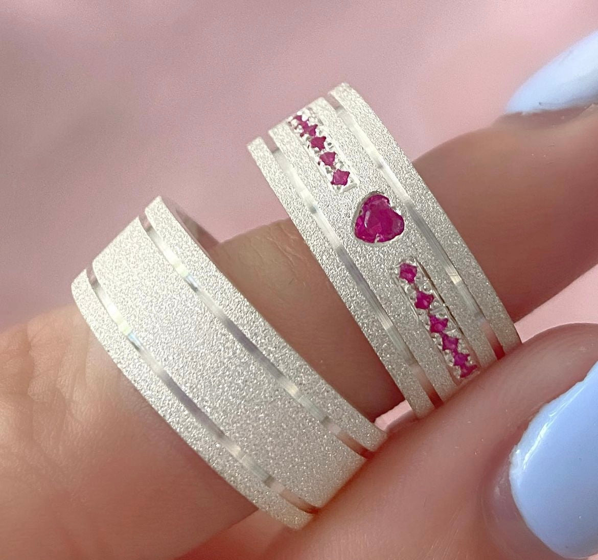 Par de Alianças em Prata 950 6mm - Lisboa