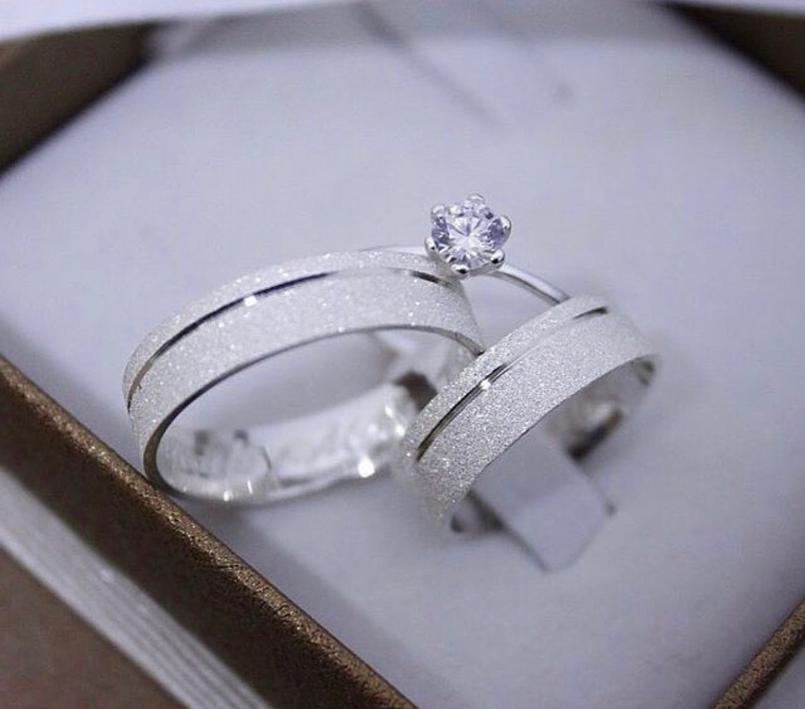 Par de Alianças em Prata 950 4mm - Natal